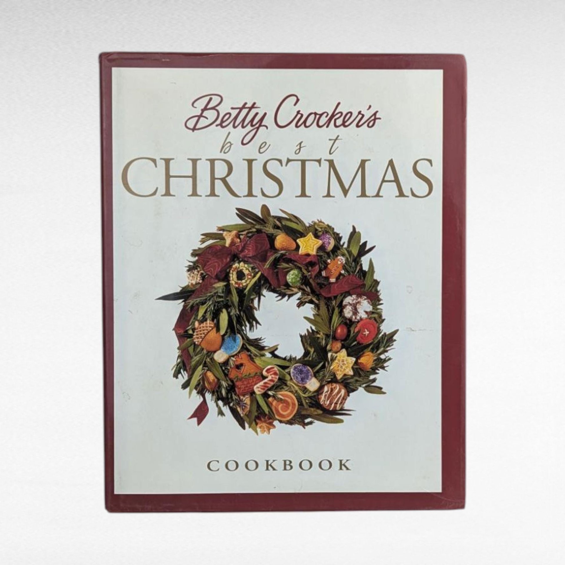 Vintage 1999 Betty Crocker's Best Christmas Cookbook, Hardcover Holiday Baking & Cookie Recipes, Festive Entertaining