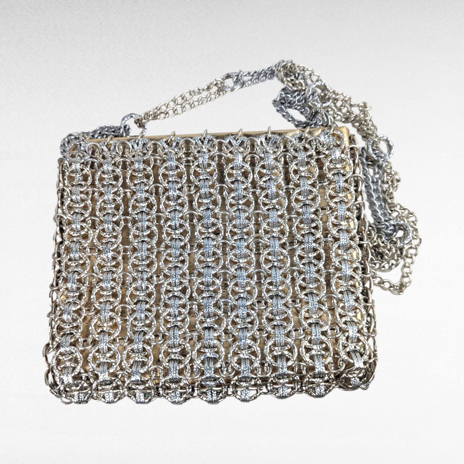 Vintage Walborg Chainmail Purse, 1960s Silver Metal Link Evening Bag, Paco Rabanne Style Mid Century Shoulder Bag, Cocktail Party Purse