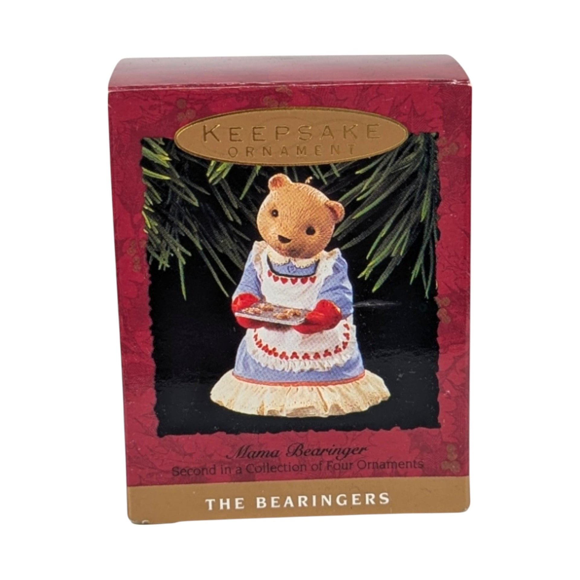Vintage Hallmark The Bearingers Ornament Lot - 6 Piece Set with Boxes - Collectible Christmas Ornaments