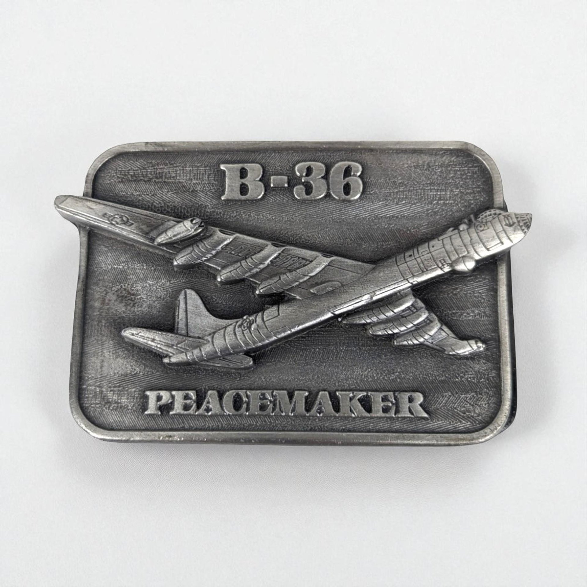 Vintage 1983 B-36 Peacemaker Belt Buckle | Military Collector Series | Aviation Memorabilia | Gift for Veteran
