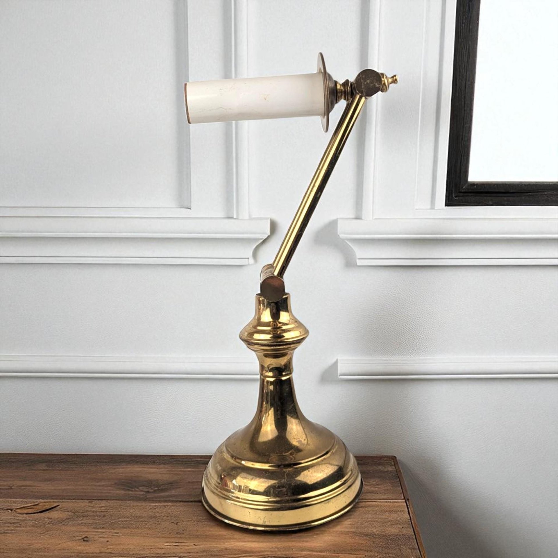 Vintage Adjustable Brass Lamp, Articulating Desk Lamp, Adjustable Lamp, Brass Desk Lamp, Vintage Lighting, Reading Lamp