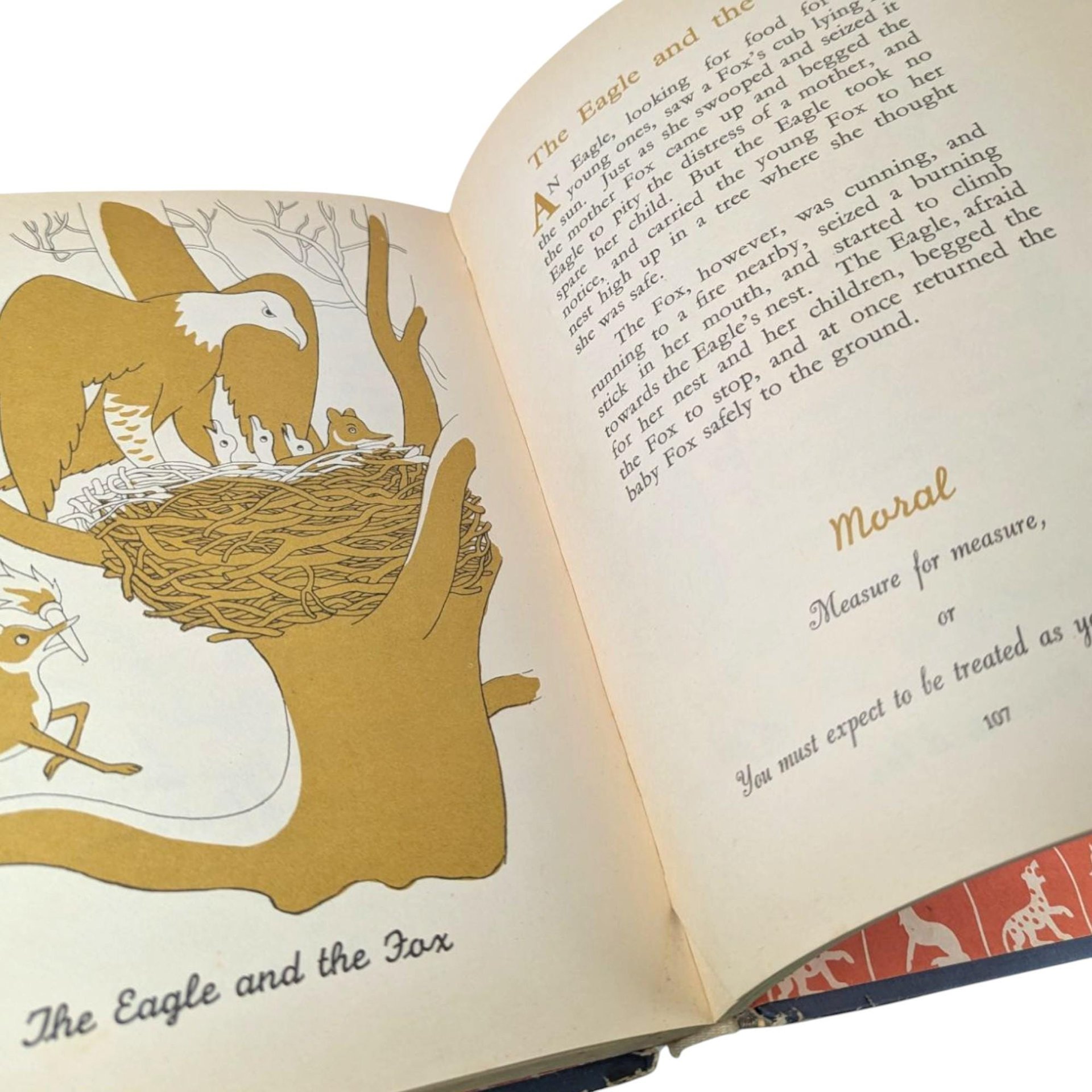 Vintage Aesop's Fables Hardcover, Illustrated by Christopher Sanders, Classic Literature, Collectible Book, Gift for Book Lover
