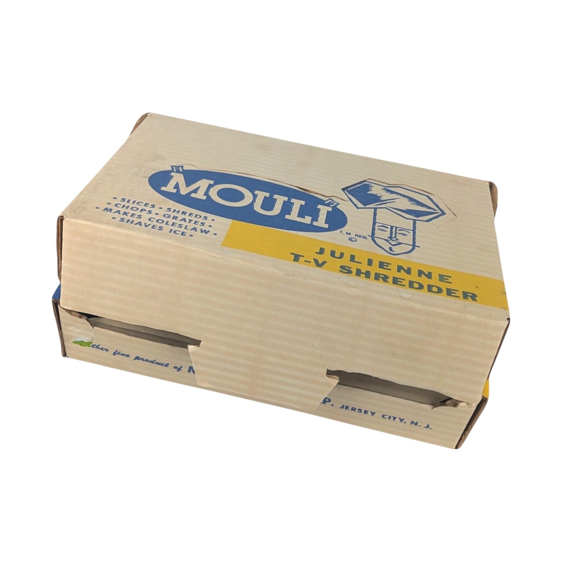 Vintage Mouli Julienne T-V Shredder with 4 Blades, Unused Condition, Retro Kitchen Gadget, Gift for Foodie, Culinary Enthusiast