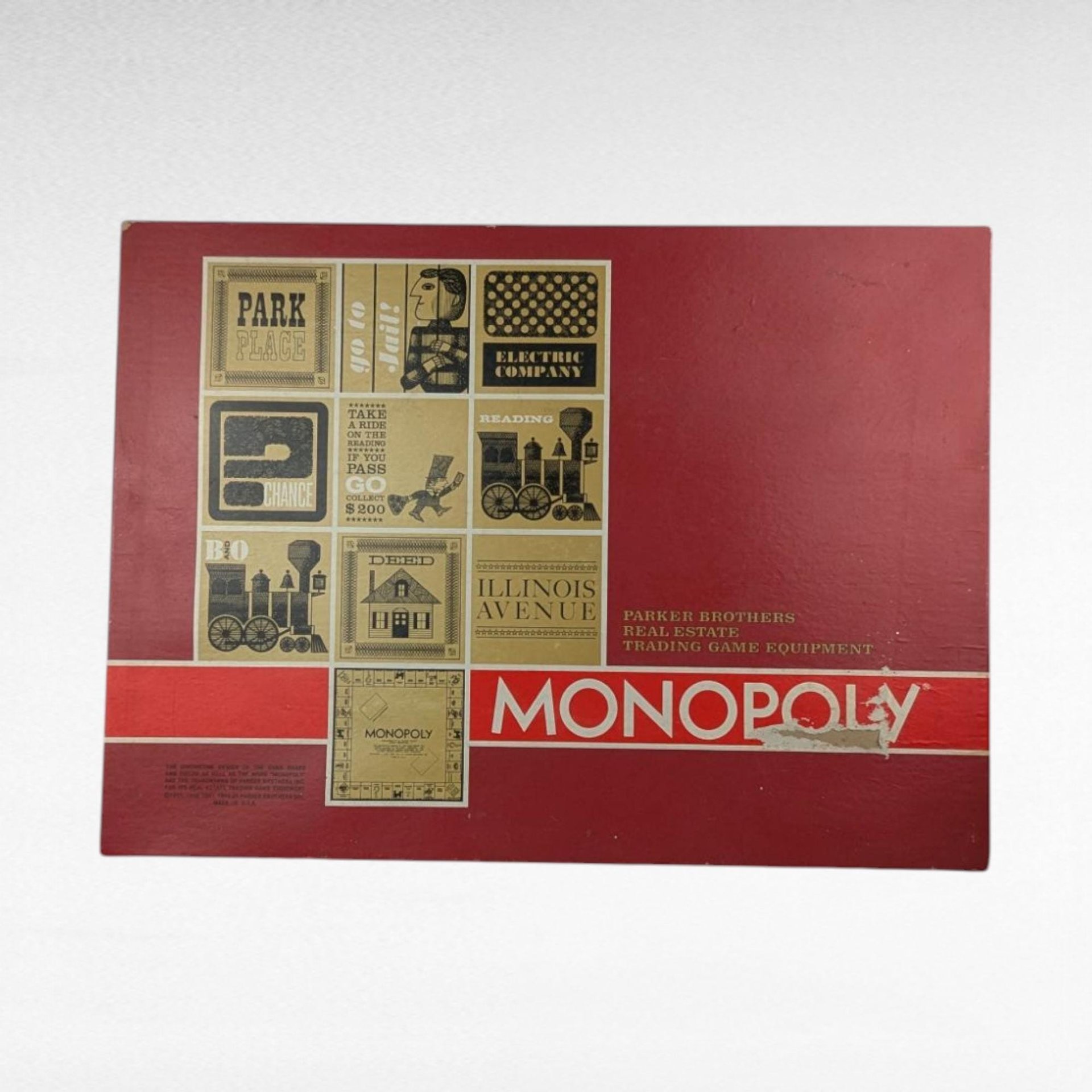 Vintage 1964 Monopoly Game, Complete Parker Brothers Set, Mid Century Board Game, Classic Family Game Night, Collectible Trading Game