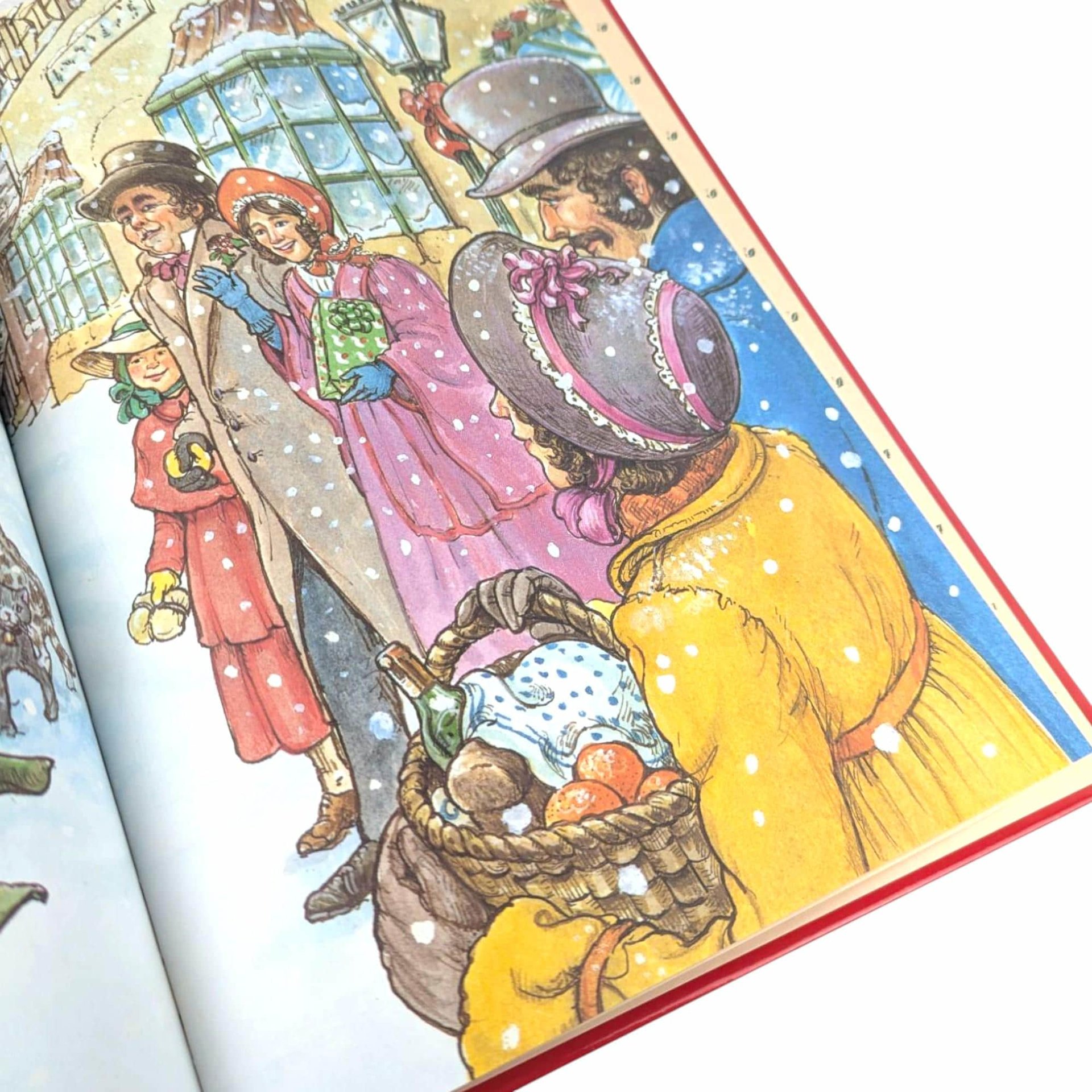 Vintage Christmas Book Pair, Merry Christmas with Love & A Christmas Carol, Hardcover Holiday Books, Illustrated Stories
