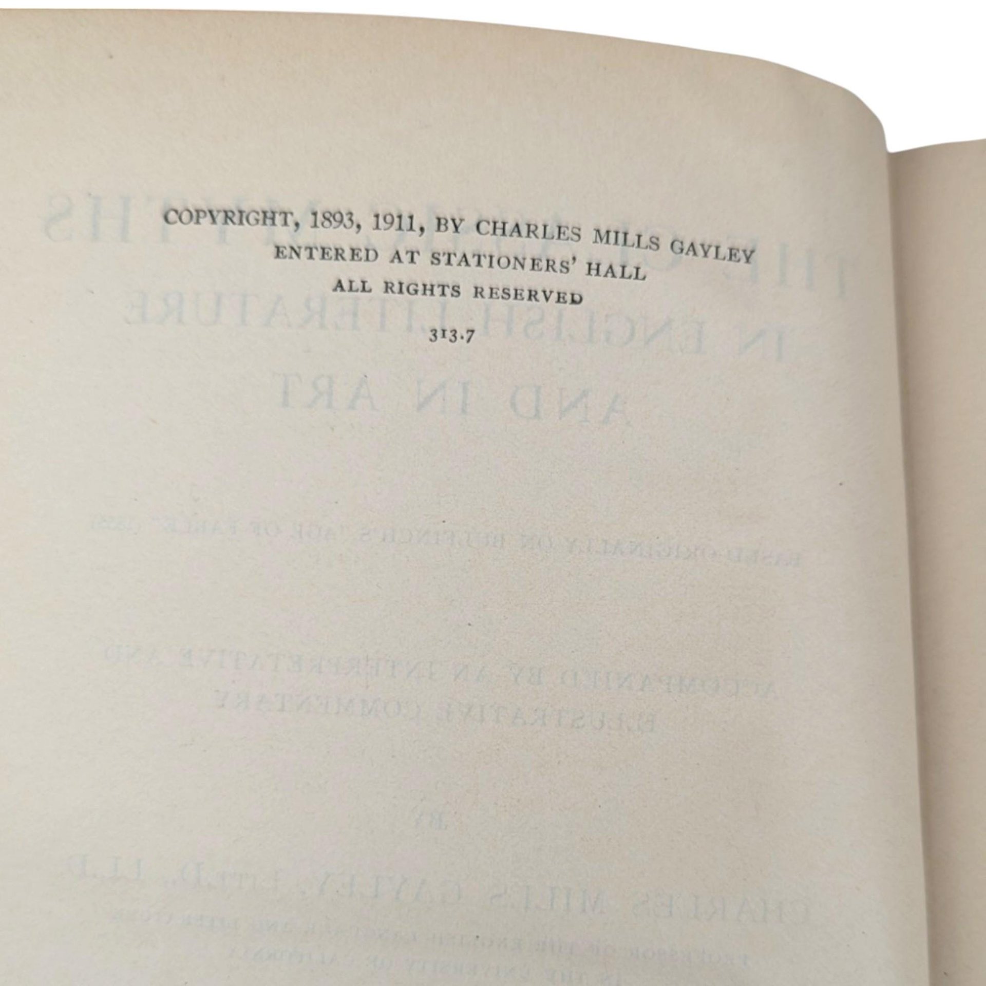1911 Antique Mythology Textbook, Classic Myths in English Literature and Art, Charles Mills Gayley, Based on Bulfinch's Age of Fable
