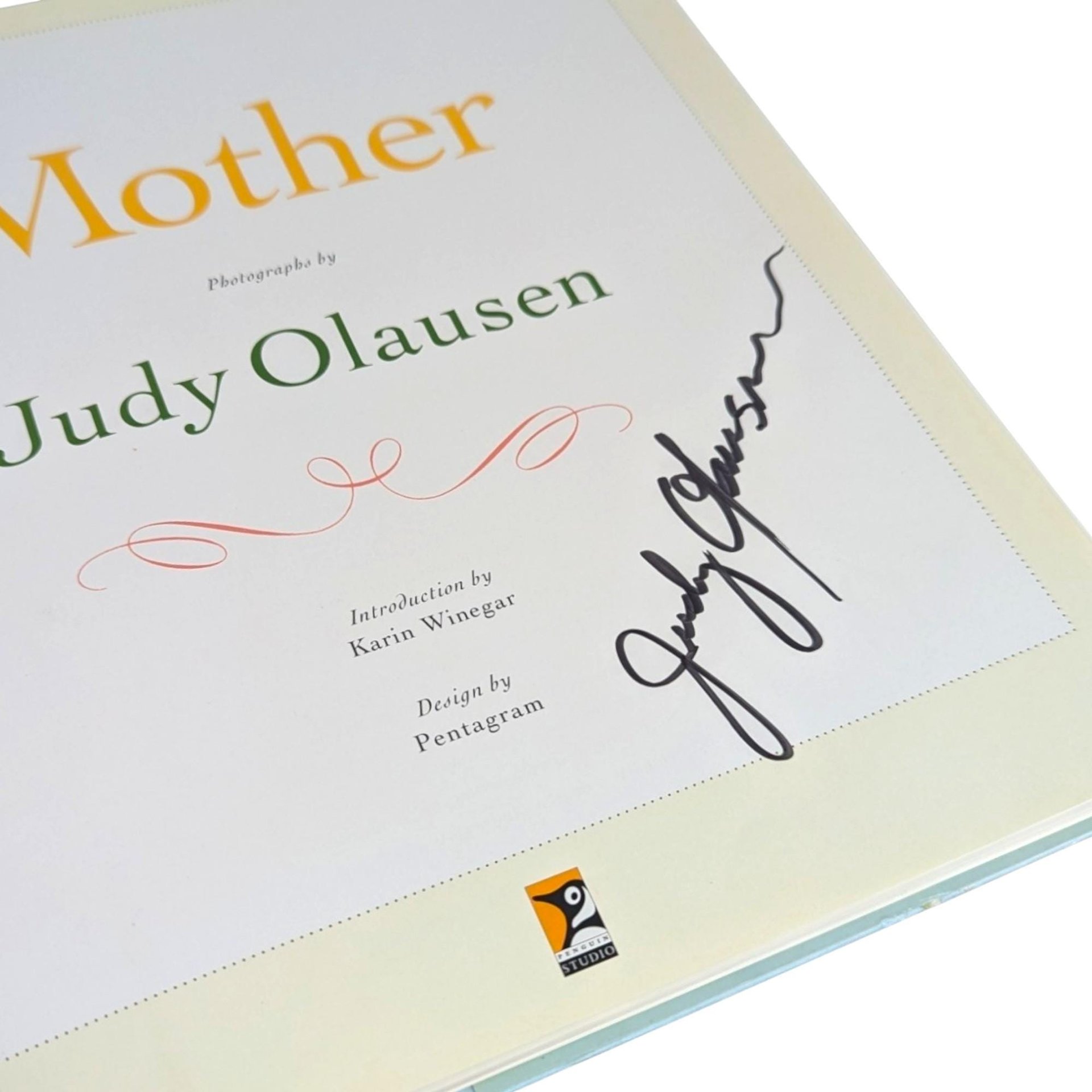 1996 Signed "Mother" Photography Book by Judy Olausen, Mother-Daughter Collaboration, Vintage Hardcover, Unique Gift, Art Photography