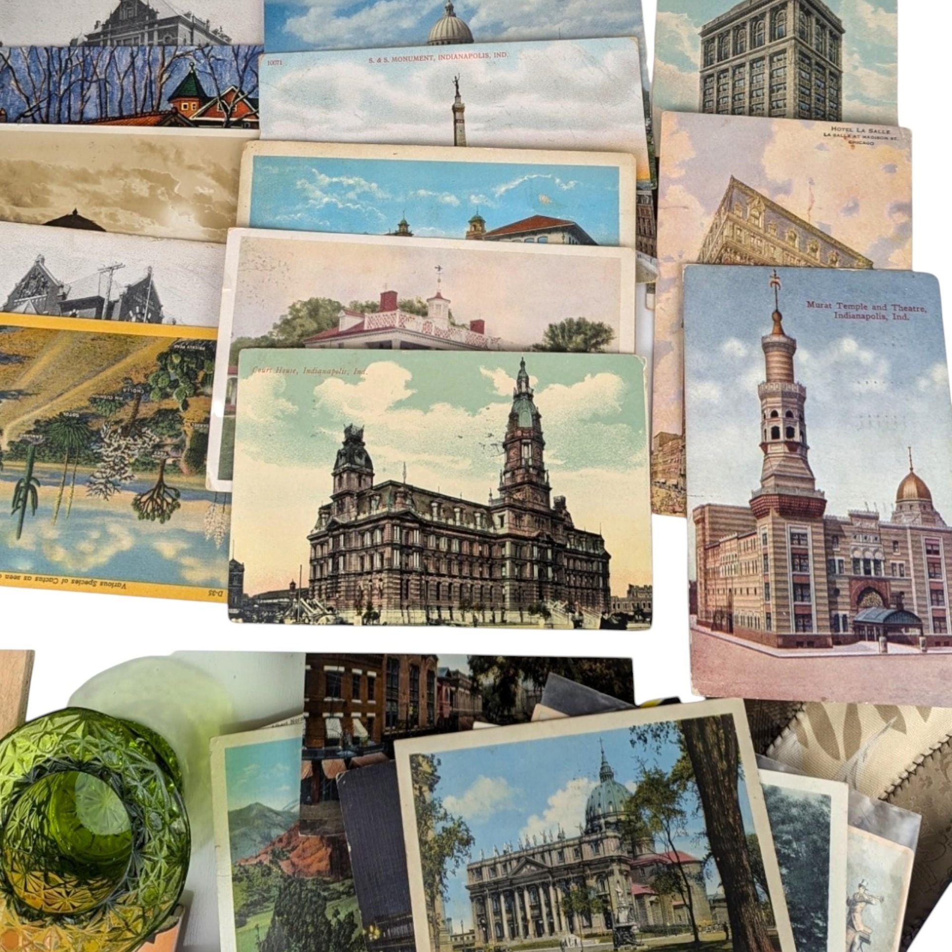 Grab Bag of 40 Vintage Postcards, Assorted Locations, Travel Memories, Ephemera Lot, Postcard Collection, Junk Journal, Mixed Postcards