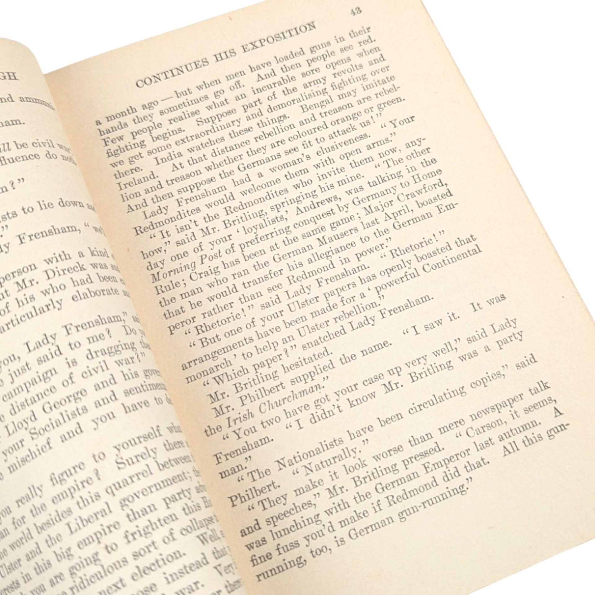 1916 Antique Wartime Novel, Mr. Britling Sees It Through, H.G. Wells, WWI Era Literature, Vintage Hardcover, The Macmillan Company