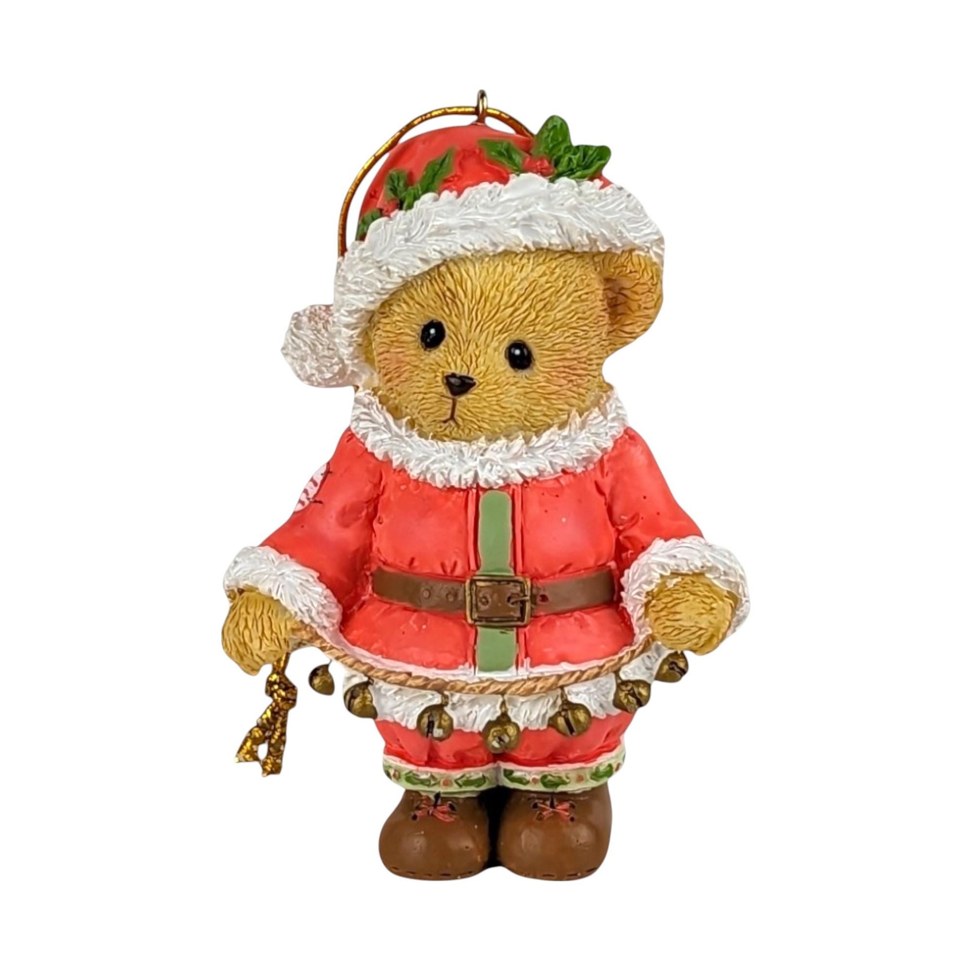 Vintage Cherished Teddies Figurine: Santa, Hannah, Holly, Stocking Bear