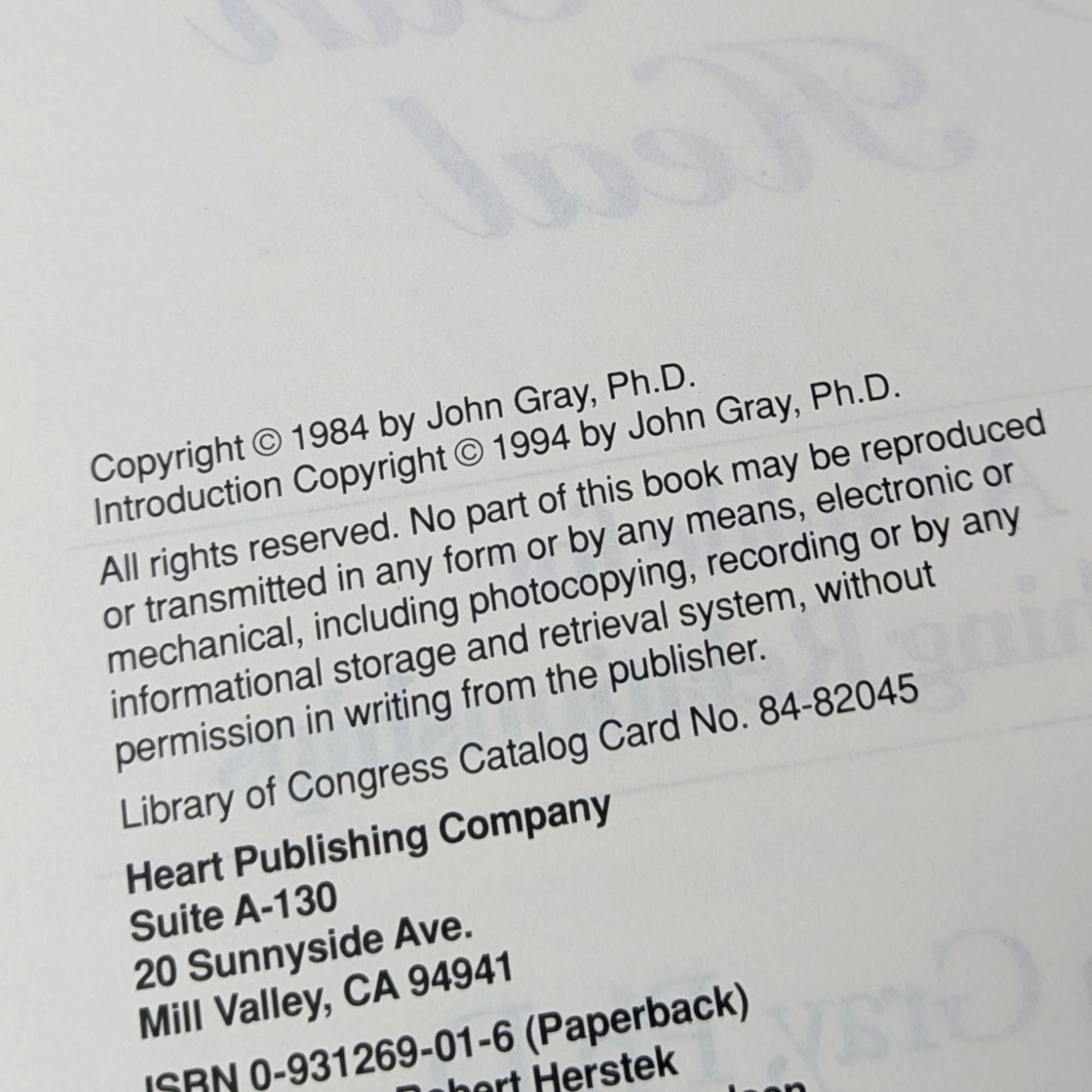 1984 John Gray "What You Feel You Can Heal" Softcover Book, Relationship Guide, Heart Publishing