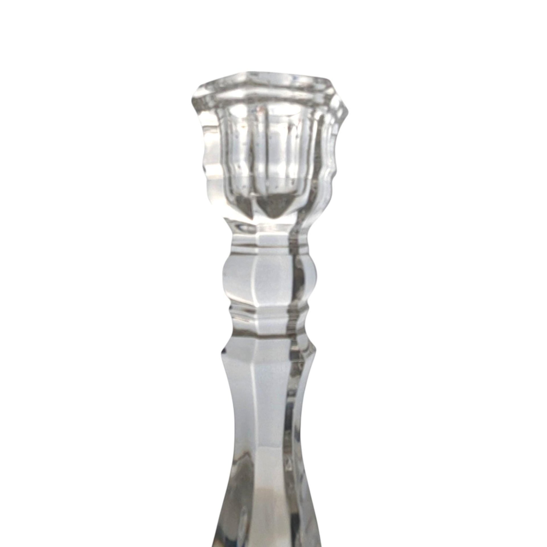 Vintage Tiffany & Co. Crystal Hampton Candlesticks | Pair of Crystal Candle Holders | Elegant Home Decor | Wedding Gift | Anniversary Gift