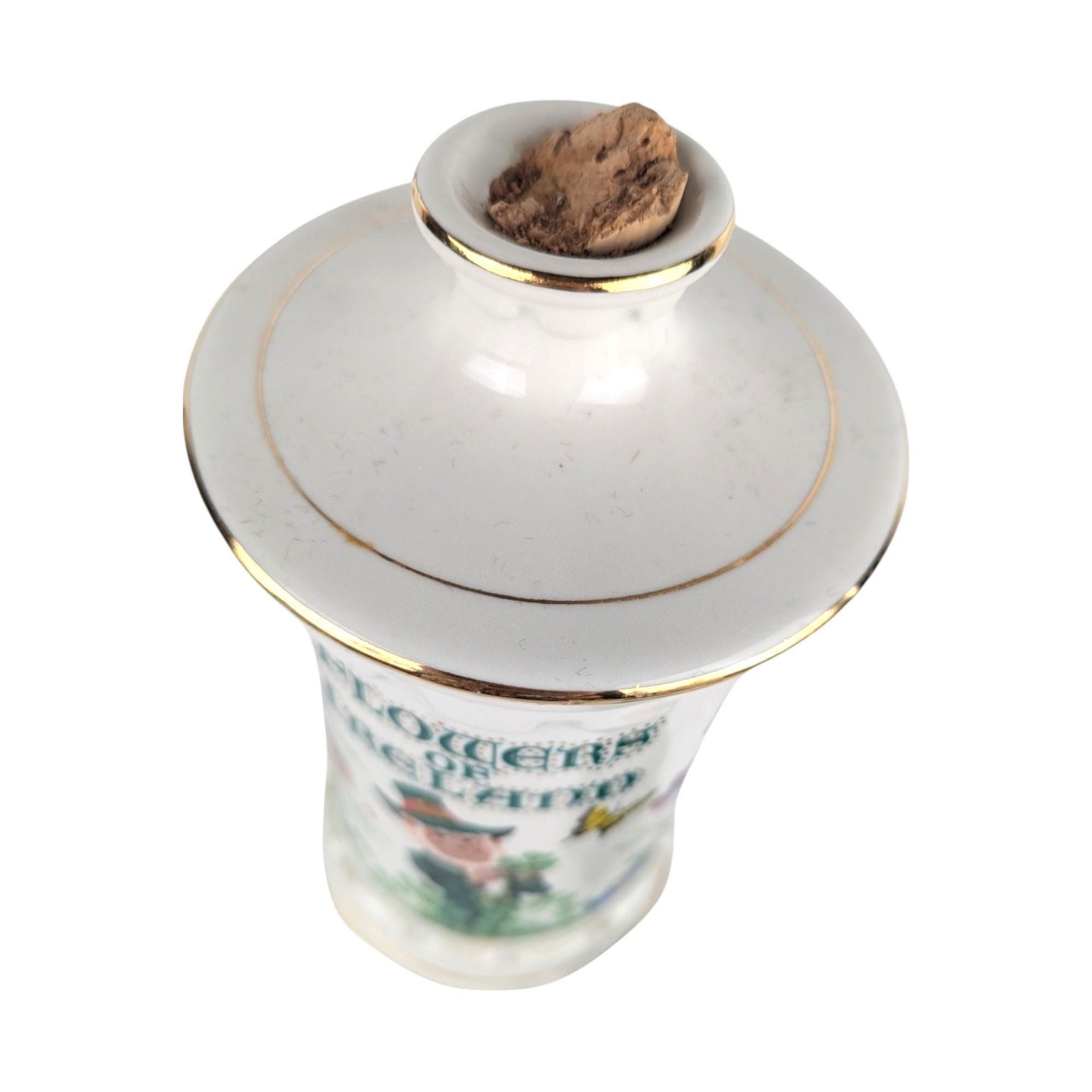 Vintage Flowers of Ireland Decanter: 1983 Old Commonwealth Irish Decor