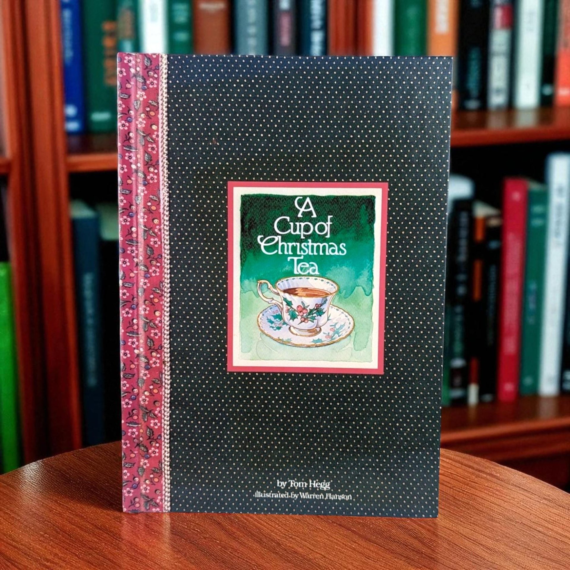 A Cup of Christmas Tea Book, Tom Hegg, Holiday Story, Christmas Gift, Vintage Book, Collectible Christmas Book, Illustrated Book