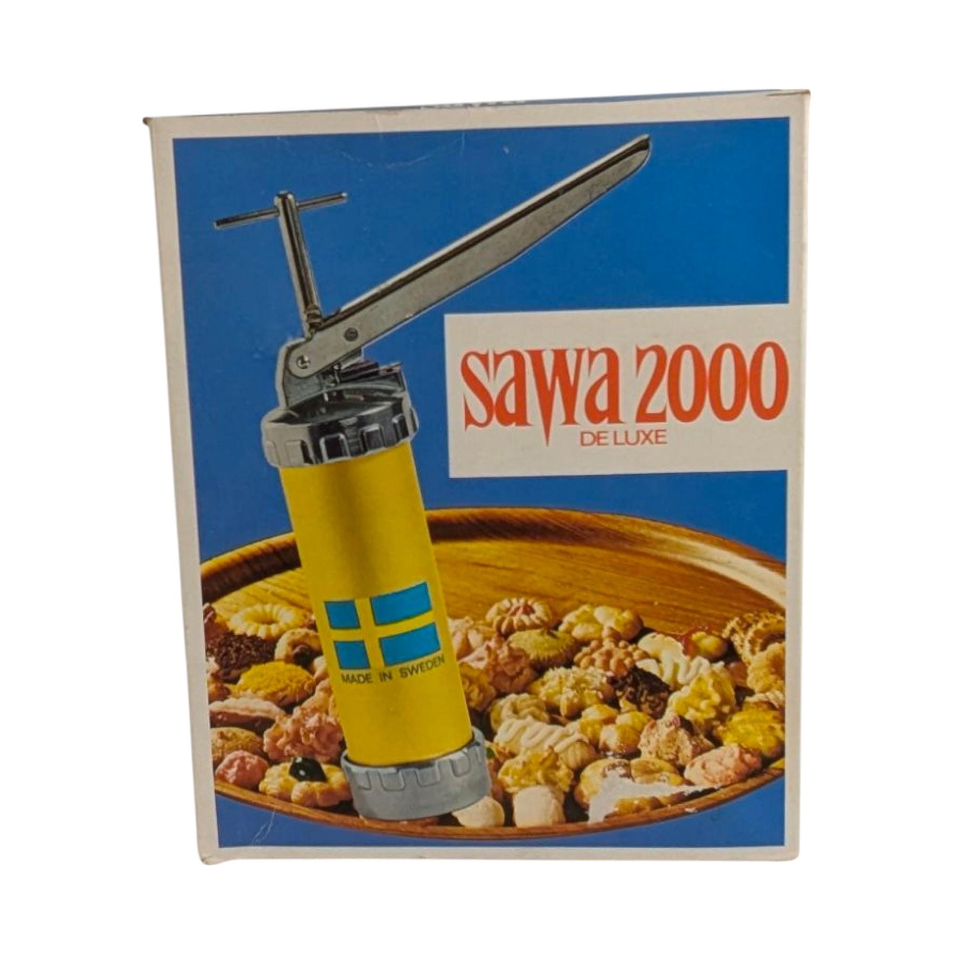 Vintage Sawa 2000 Deluxe Metal Cookie Press, Complete Set, Made in Sweden, Baking Tool, Cookie Decorating, Collectible Kitchen Gadget
