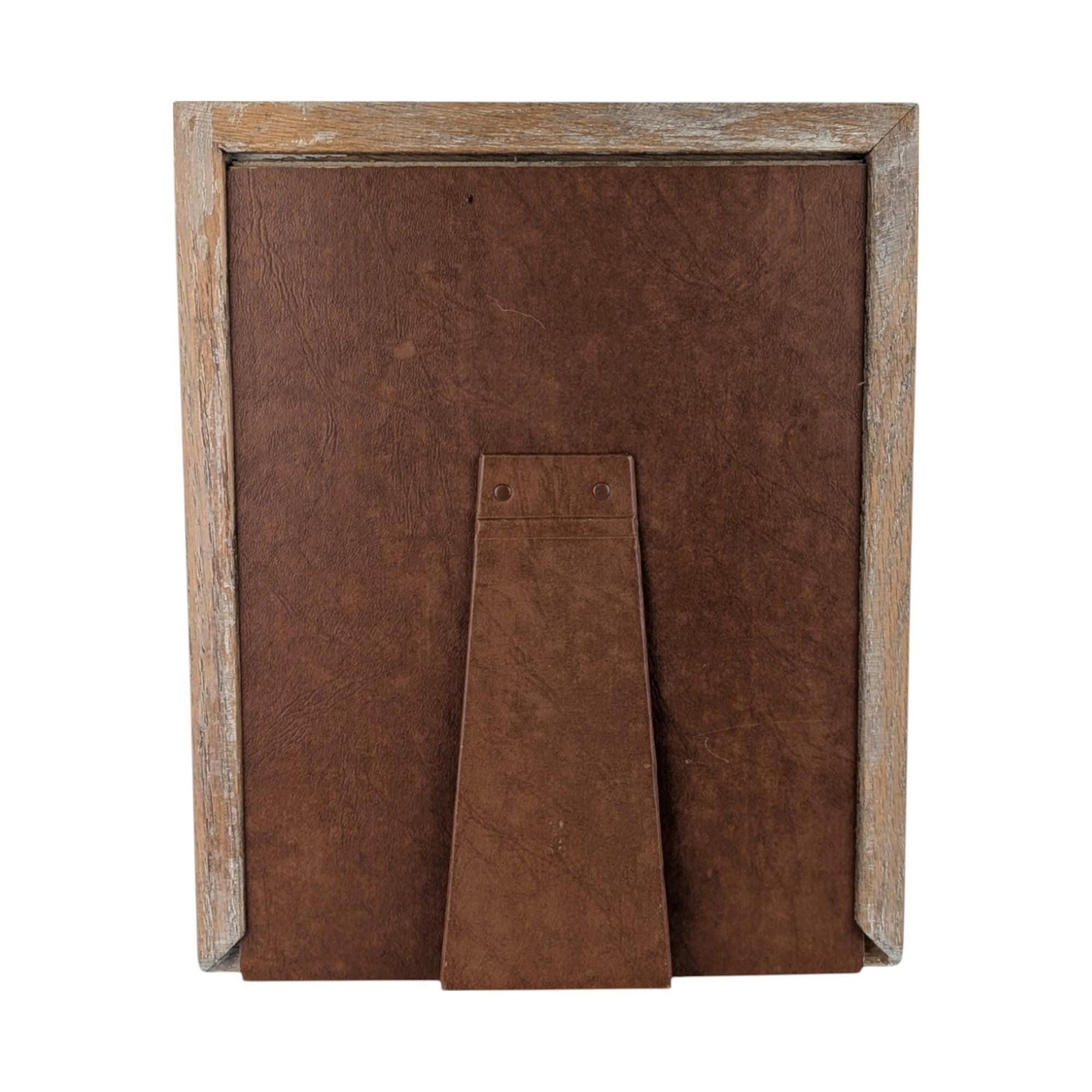 Vintage Framed Saint Anthony of Padua Print: Catholic Religious Art