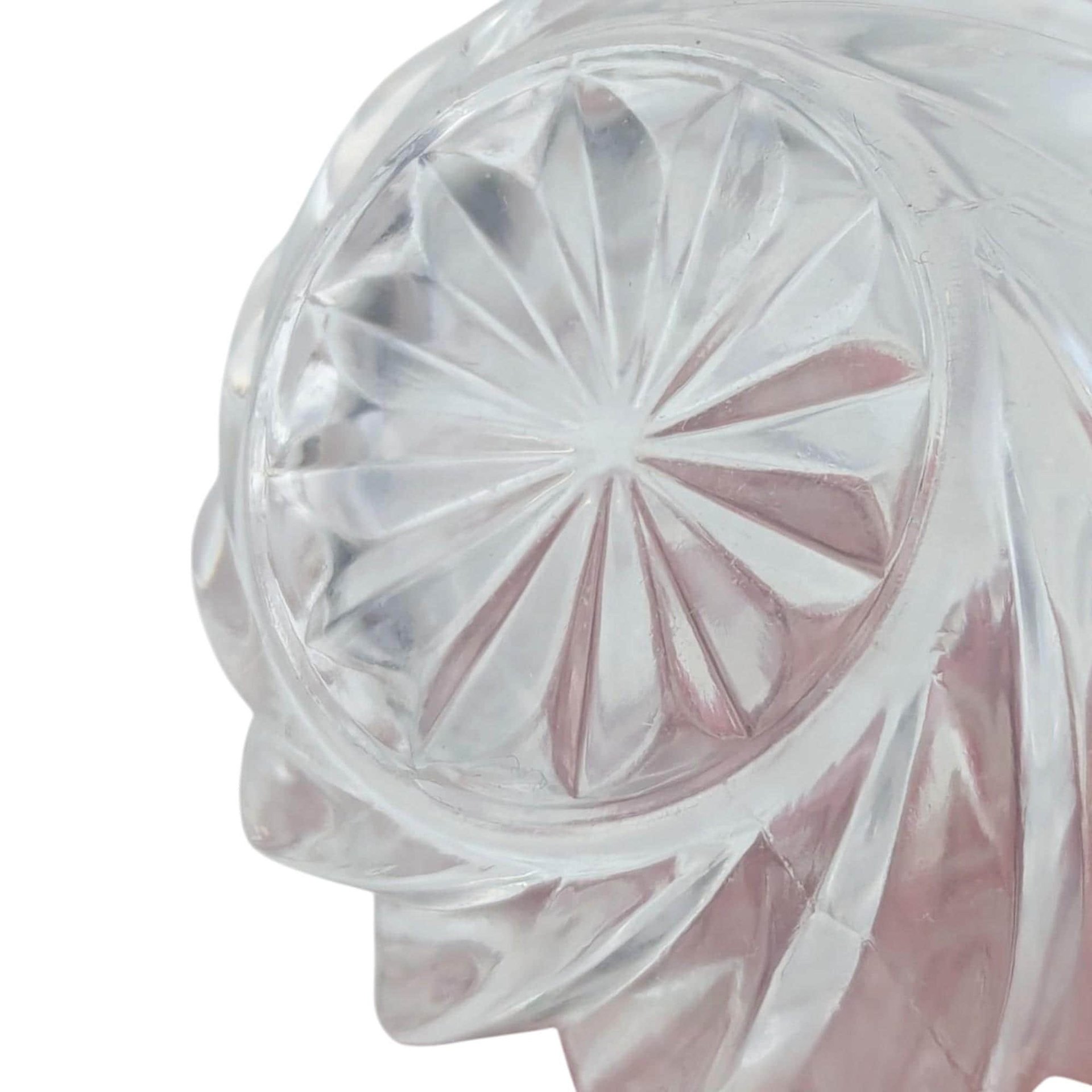 Vintage Swirled Glass Perfume Bottle: Vanity Decor, Collectible