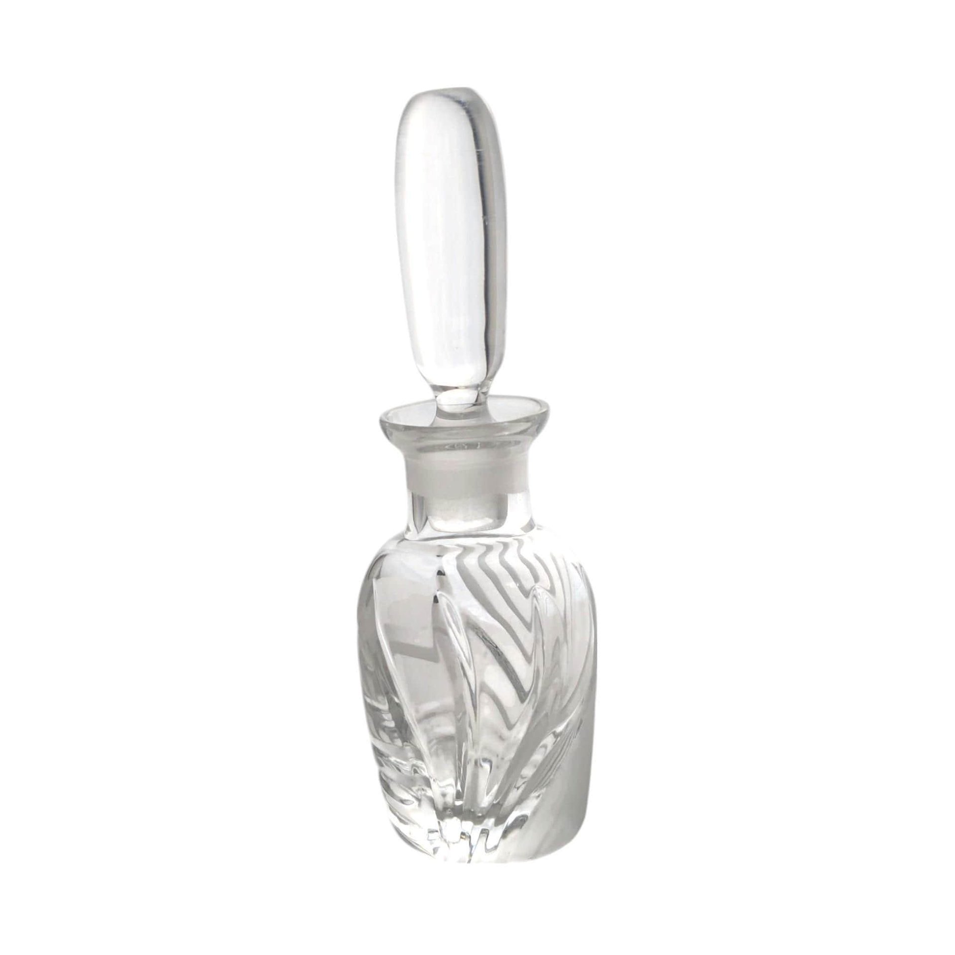 Vintage Lenox Windswept Perfume Bottle: Clear Glass Vanity Decor