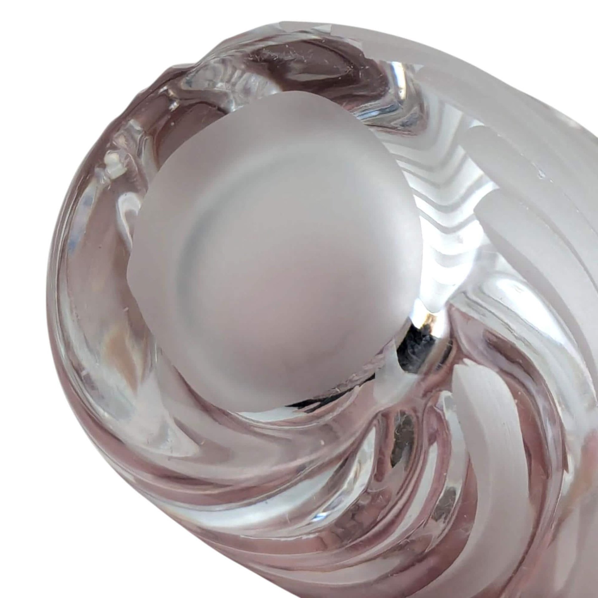 Vintage Lenox Windswept Perfume Bottle: Clear Glass Vanity Decor