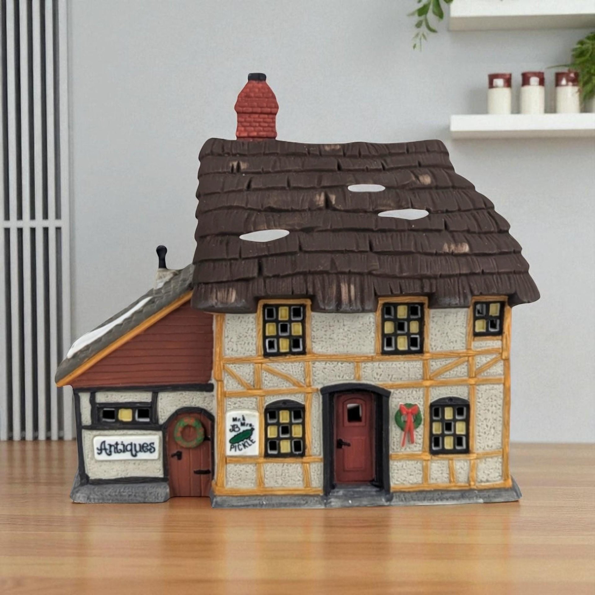 1994 Dept 56 Dickens Village Mr. & Mrs. Pickle Building, Vintage Christmas Decor, Collectible Village Piece, Gift for Collector