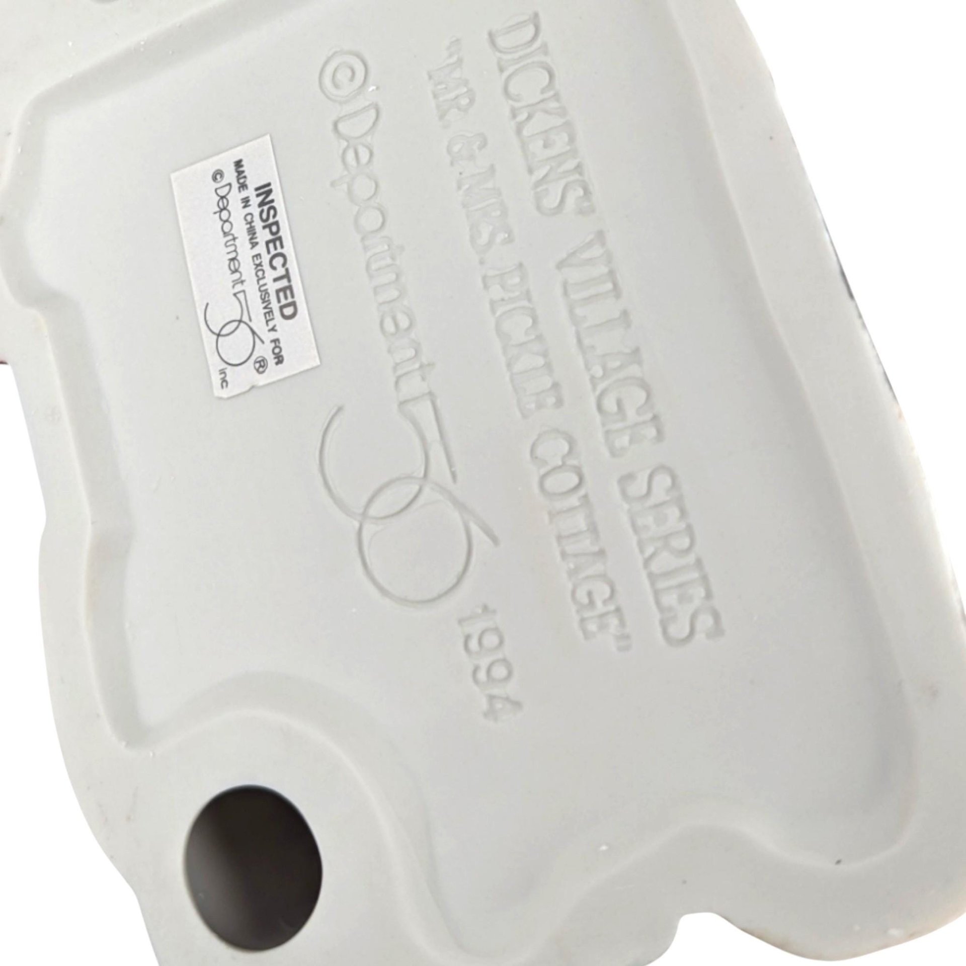 1994 Dept 56 Dickens Village Mr. & Mrs. Pickle Building, Vintage Christmas Decor, Collectible Village Piece, Gift for Collector