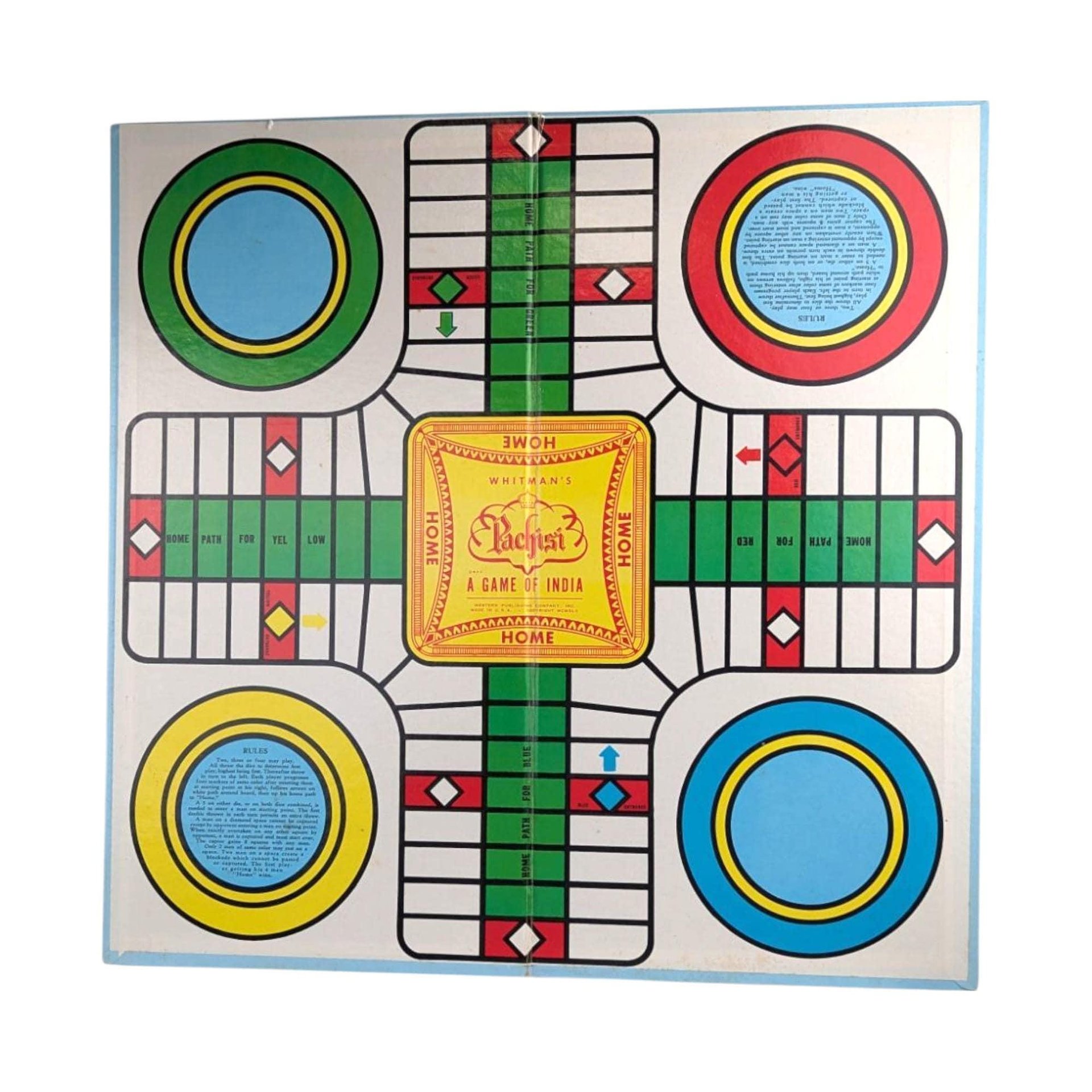 1967 Whitman Pachisi Game: Complete Classic Family Board Game