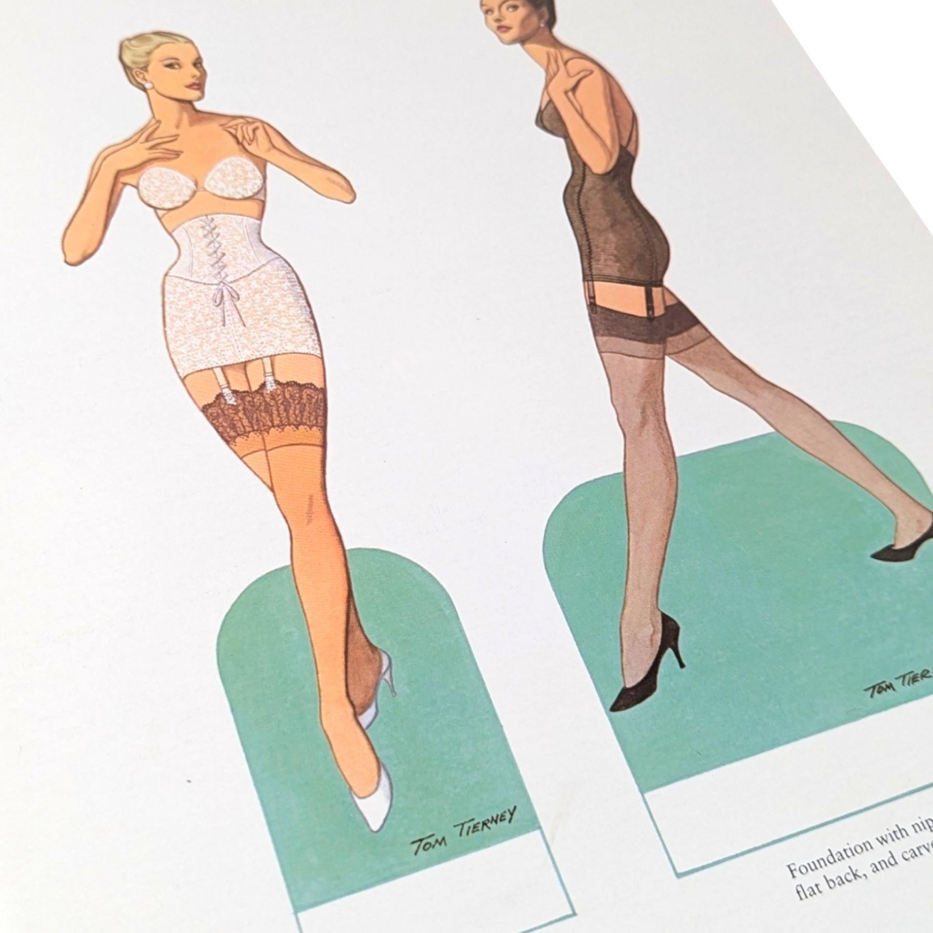 1985 Great Fashion Designs of the Fifties Paper Dolls, Tom Tierney, Complete Set, Vintage Paper Dolls, Gift for Collector