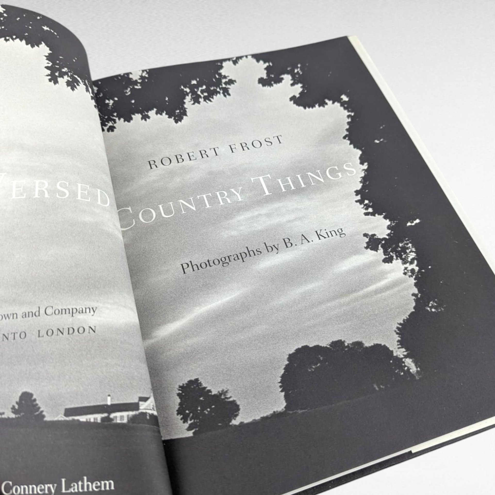1996 Robert Frost Poetry Book, Versed in Country Things Hardcover, B.A. King Photographs, Nature Poetry Gift