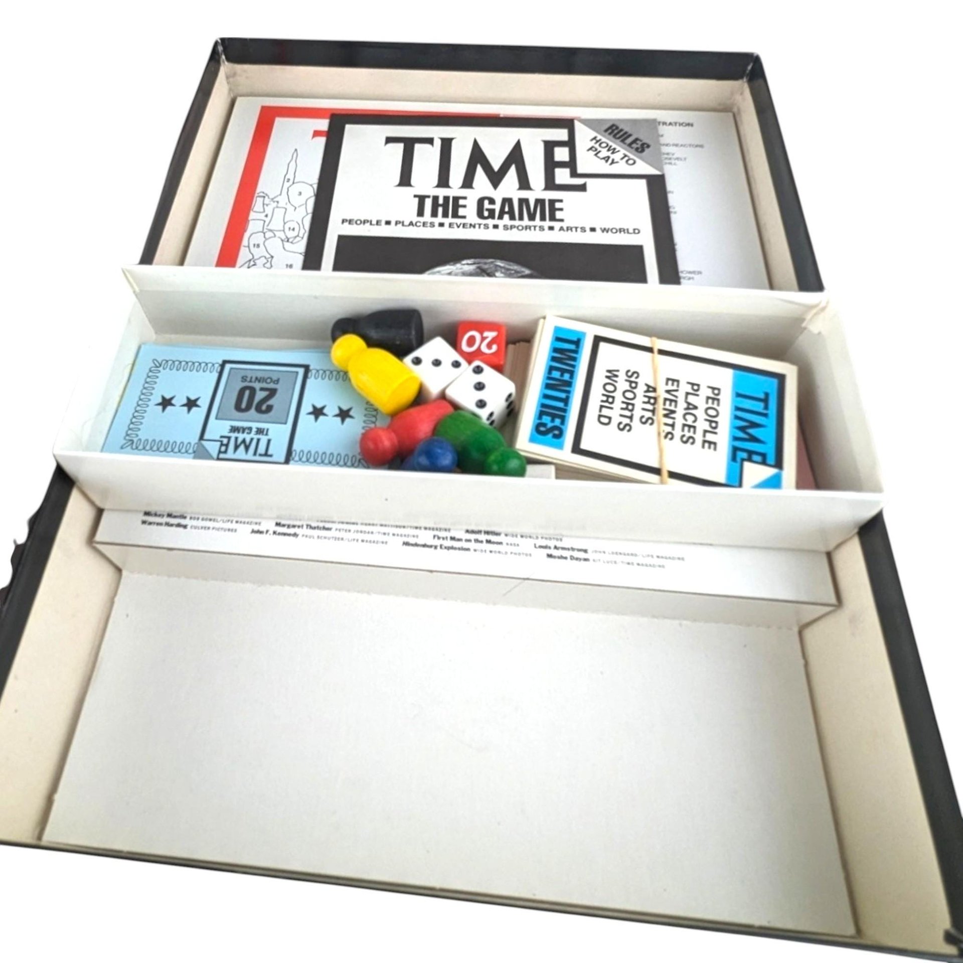 Vintage 1983 Time Magazine Trivia Board Game, Complete, Retro Game, Family Game Night, 80s Nostalgia, Gift for Trivia Buff