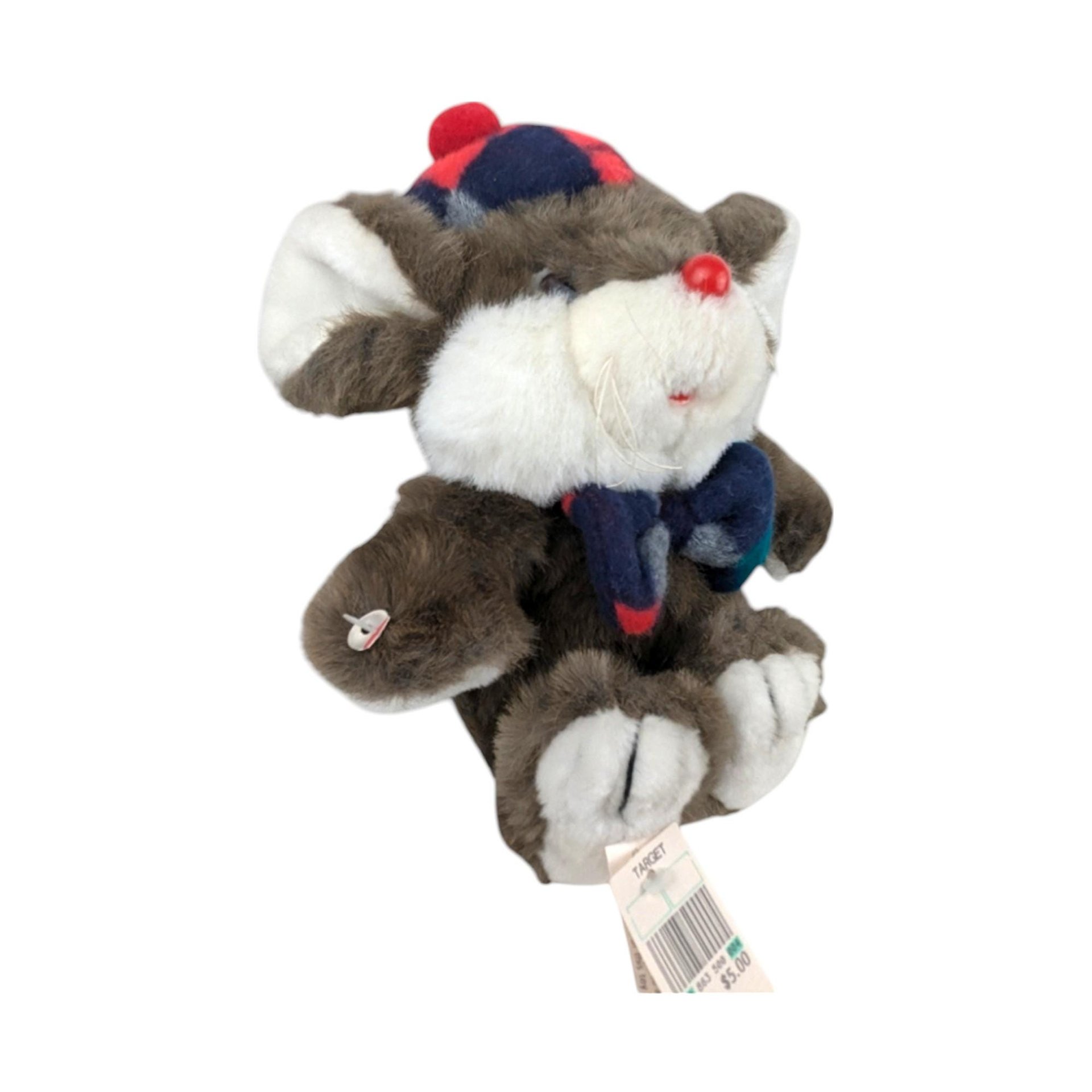 Vintage Target Dayton Lil' Tweaks Christmas Mouse Plush, 9" Holiday Stuffed Animal, Collectible Plush Toy, Gift for Collector