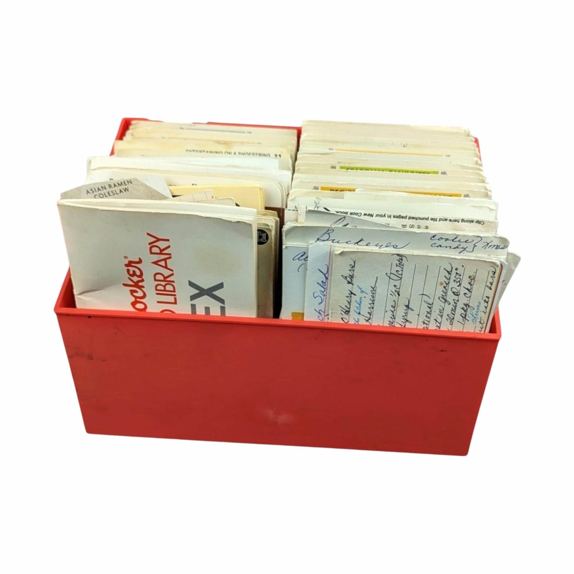 Vintage 1970s Betty Crocker Recipe Box, Retro Recipe Collection, Handwritten Recipes, Magazine Clippings, Cookbook Nostalgia, Kitchen Decor