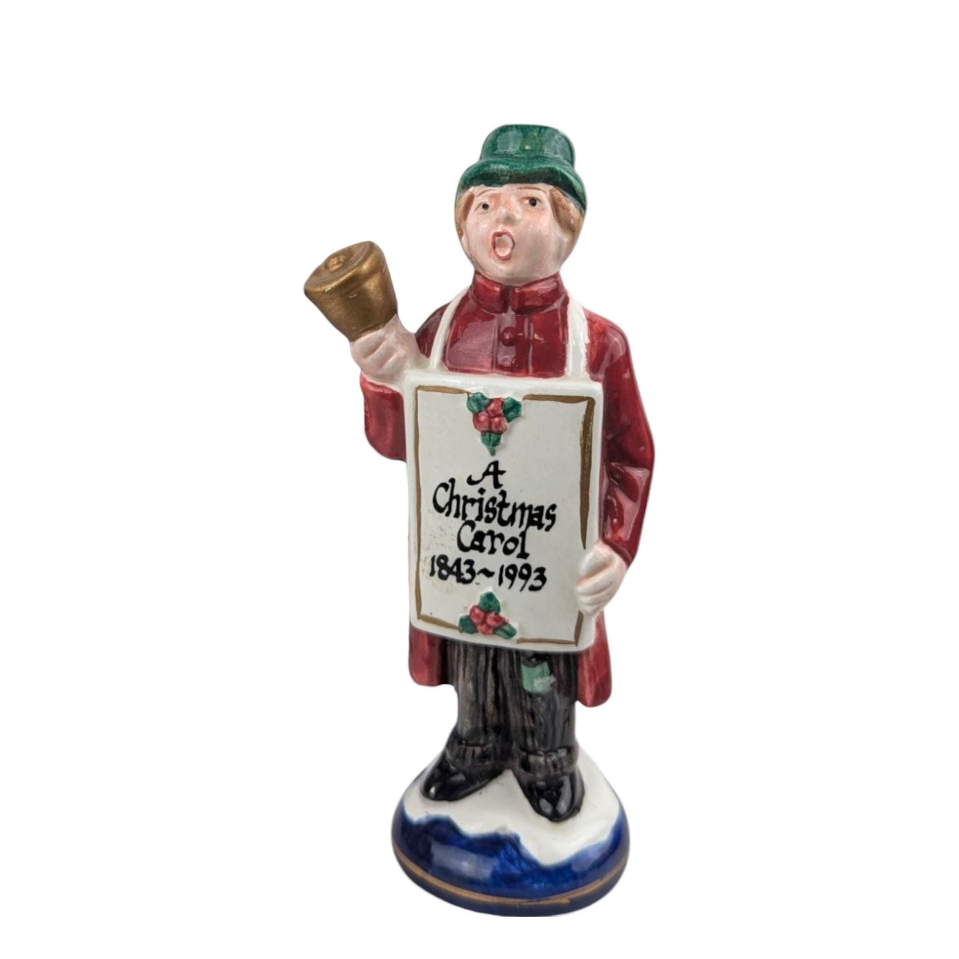 Vintage Fitz and Floyd Caroler Set, A Christmas Carol 1843-1993, Porcelain Figurines, Collector Series, Holiday Decor, Gift for Dickens Fans