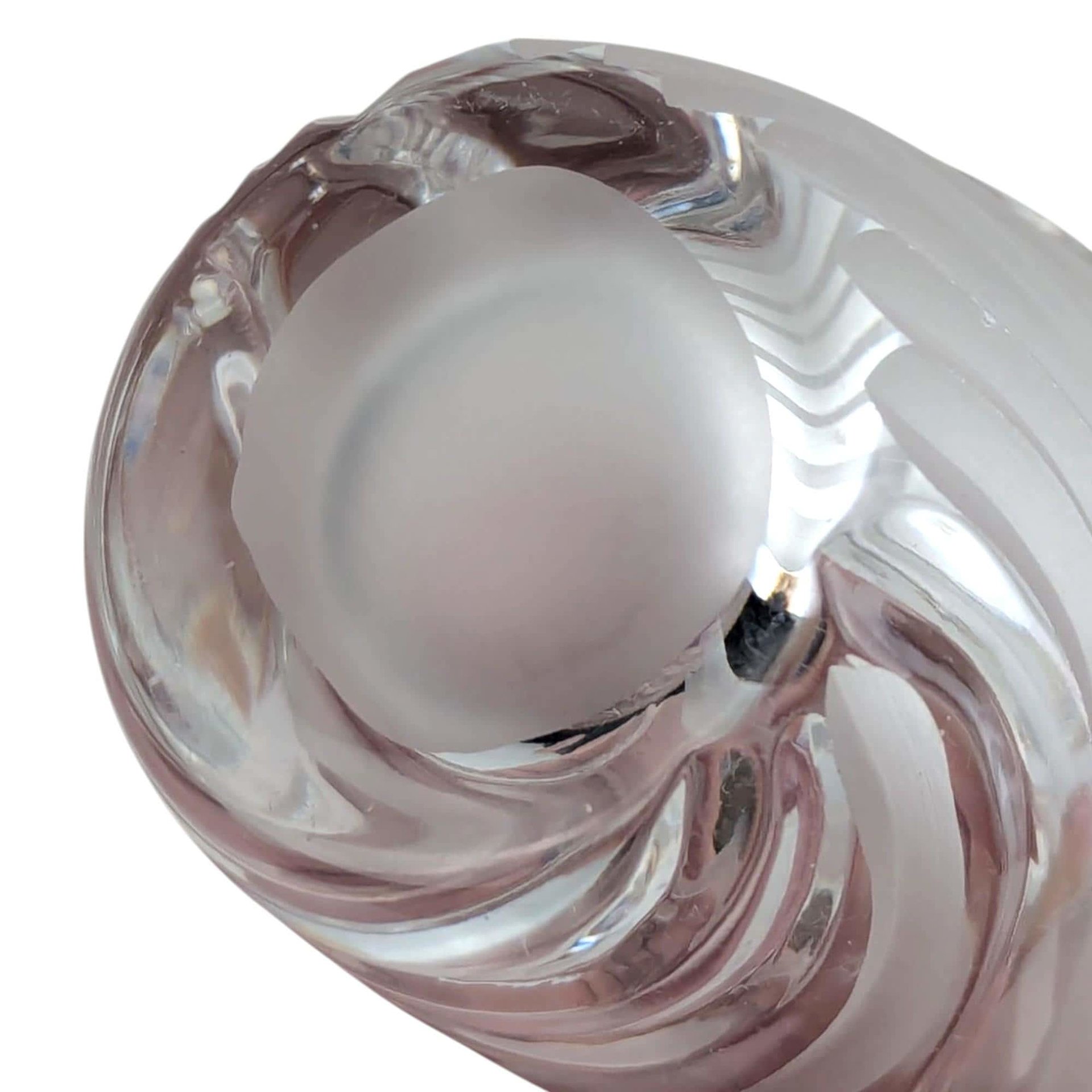 Vintage Lenox Windswept Clear Glass Perfume Bottle with Stopper, 5.25" Height, Elegant Vanity Decor, Gift for Her