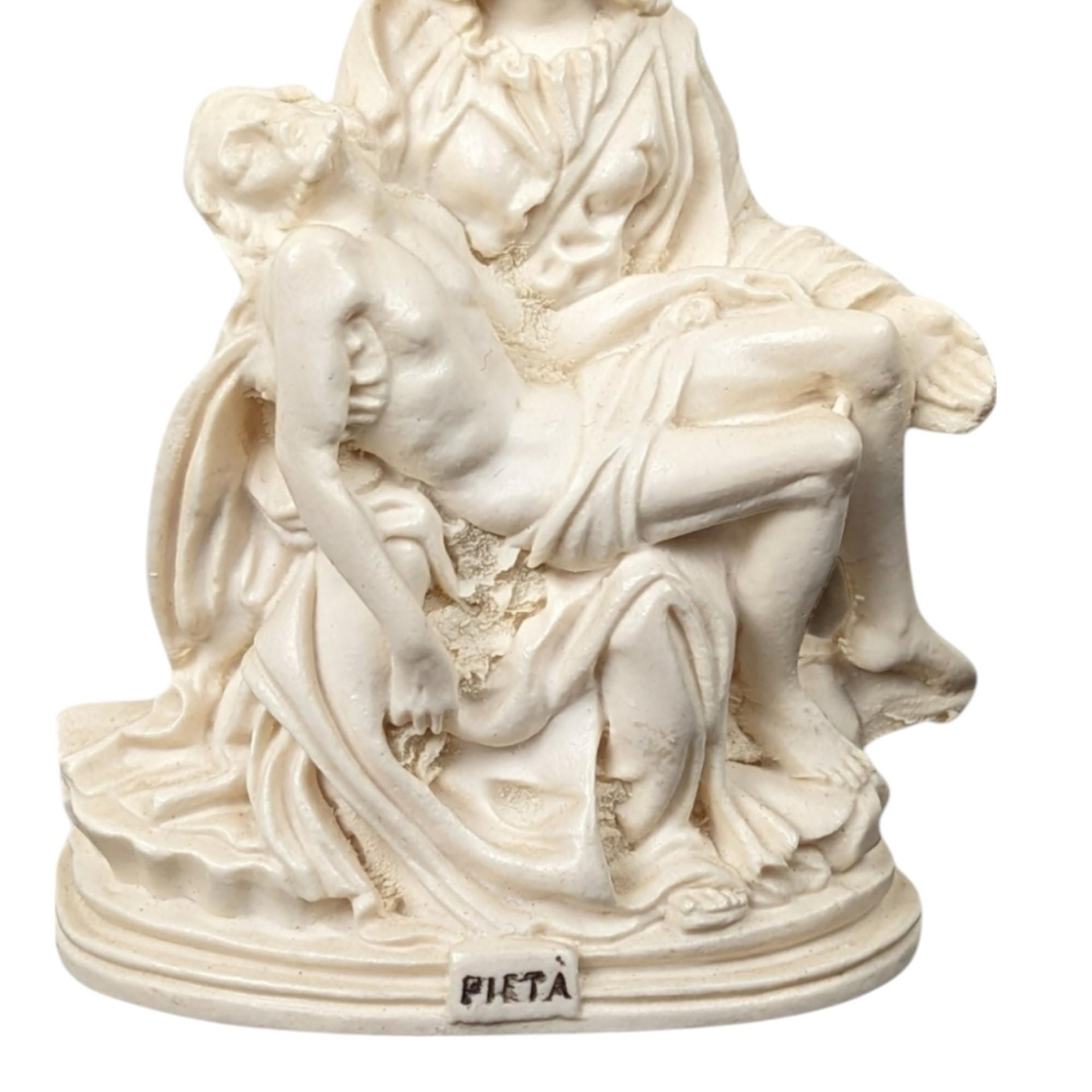 Vintage Italian Pieta Statue, Michelangelo Inspired Sculpture, Religious Figurine, Mary and Jesus Sculpture, Catholic Art, Home Altar Decor