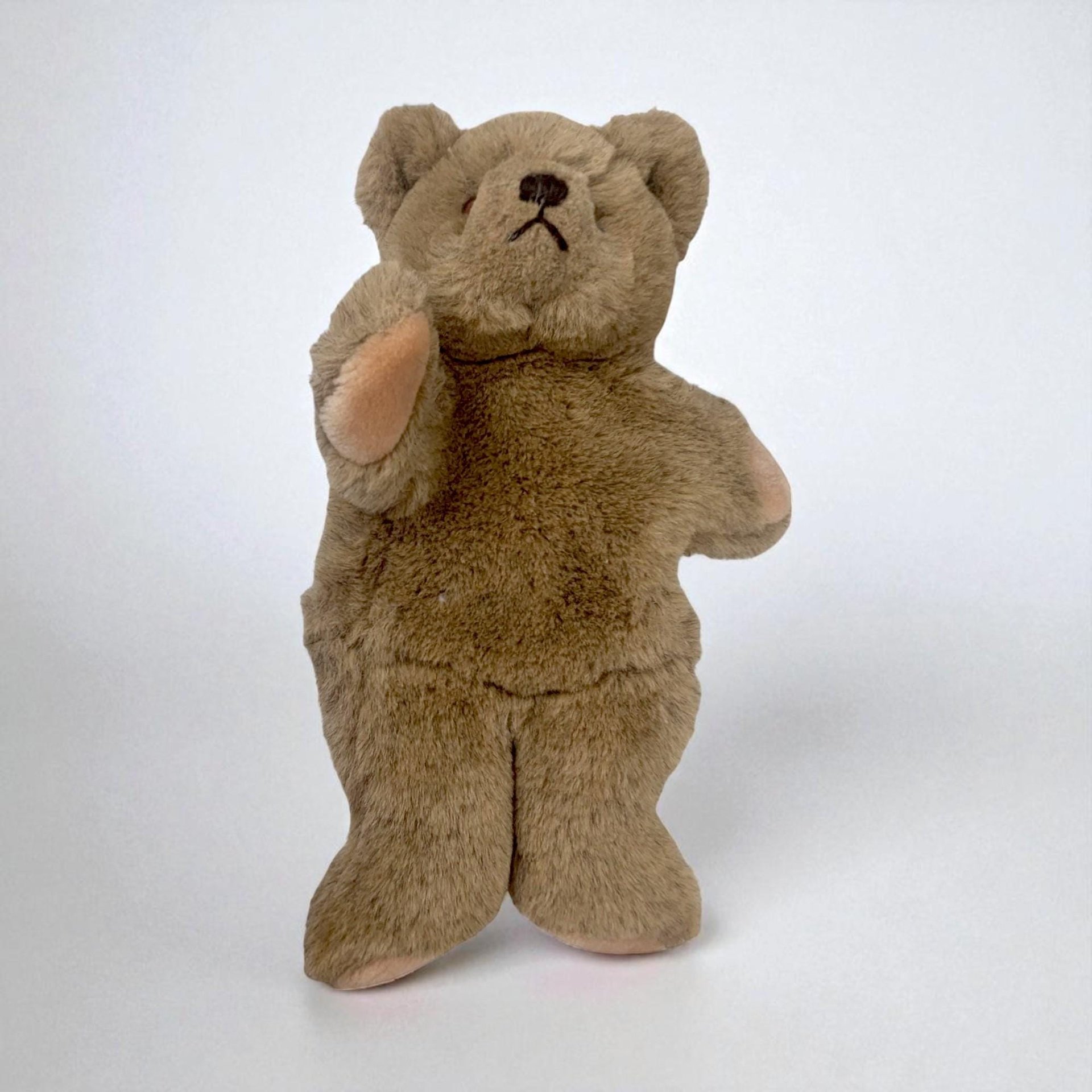 Vintage 1980s Gund Bialosky Bear Hand Puppet, Collectible Brown Teddy Bear Plush Toy, Nostalgic Storytime Puppet for Kids and Collectors