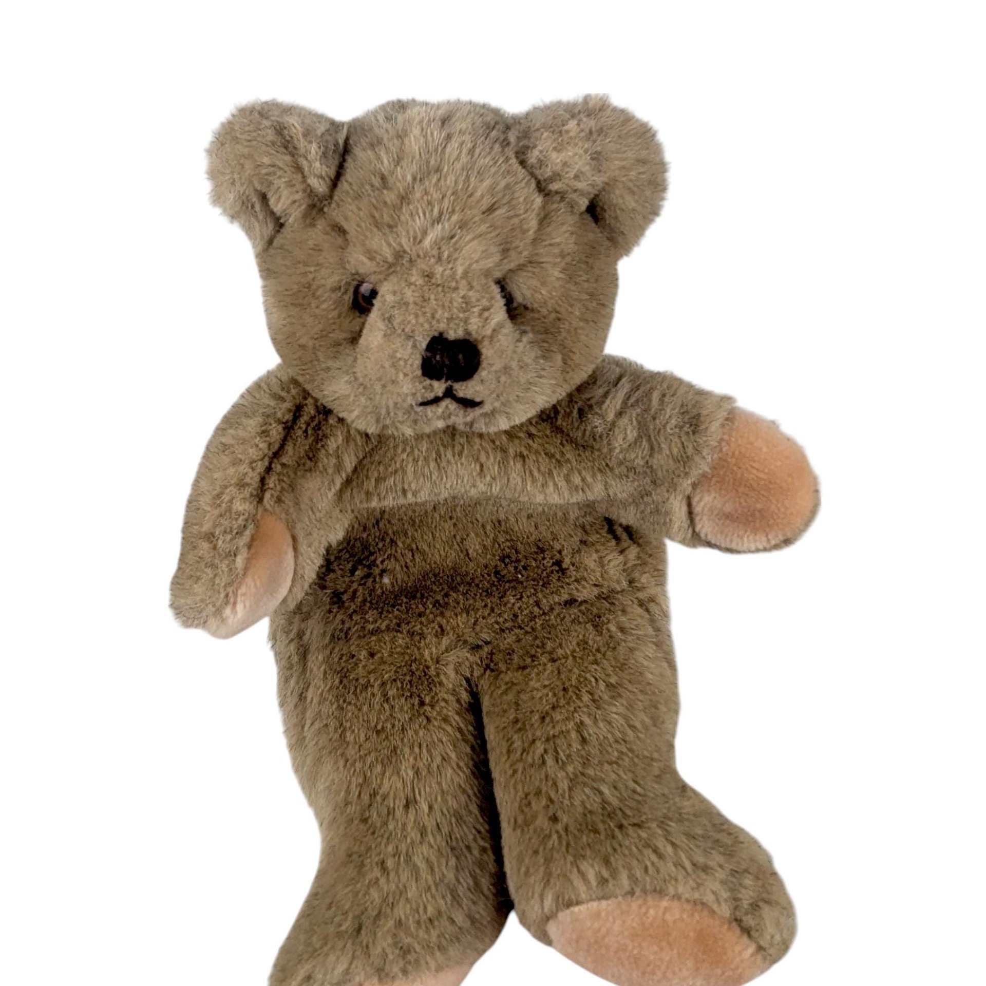Vintage 1980s Gund Bialosky Bear Hand Puppet, Collectible Brown Teddy Bear Plush Toy, Nostalgic Storytime Puppet for Kids and Collectors