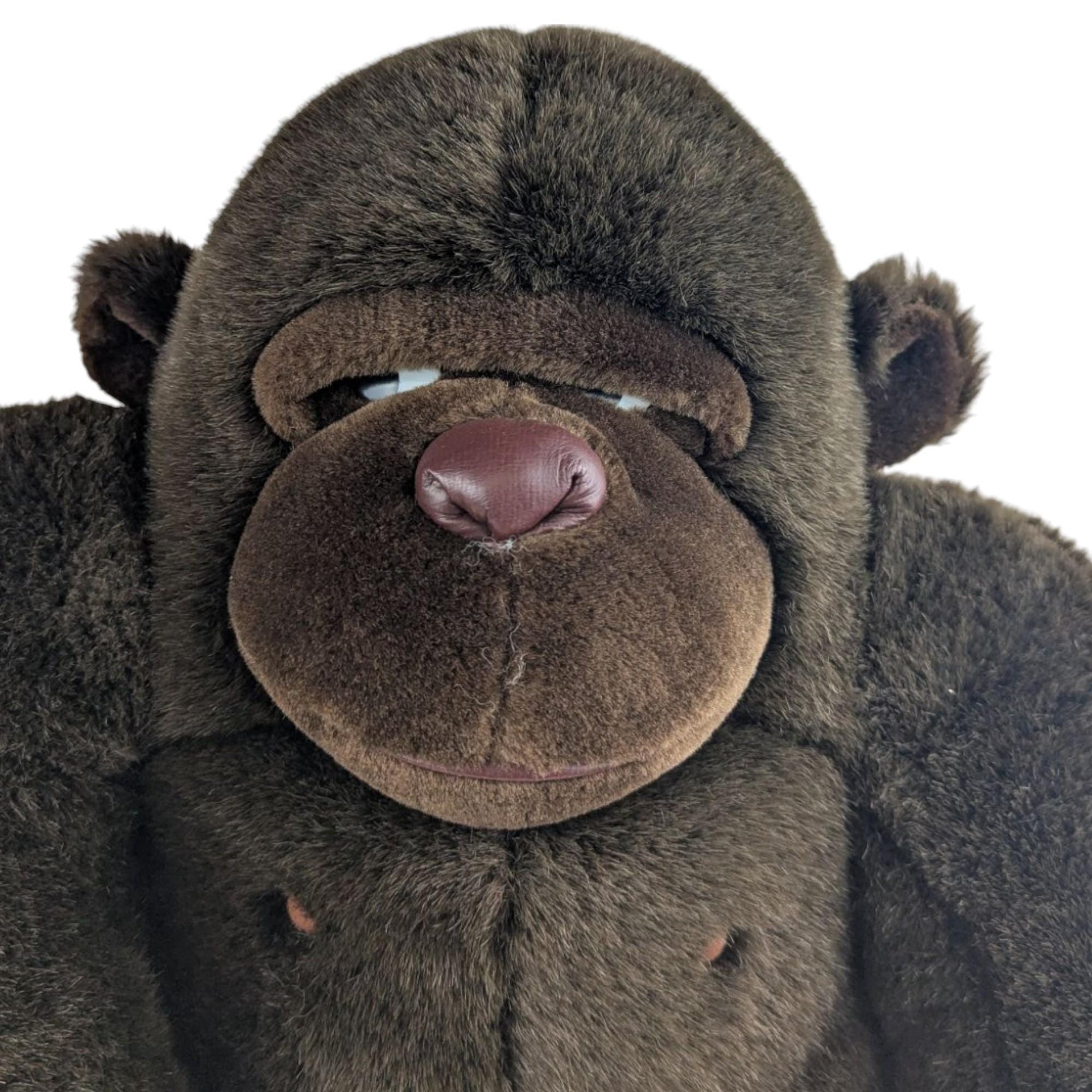 Large 1988 Dakin Gorilla Plush, 16 Inch Ape Stuffed Animal, 80s Jungle Nursery Decor, Vintage Collector Toy, King Kong Style Plushie