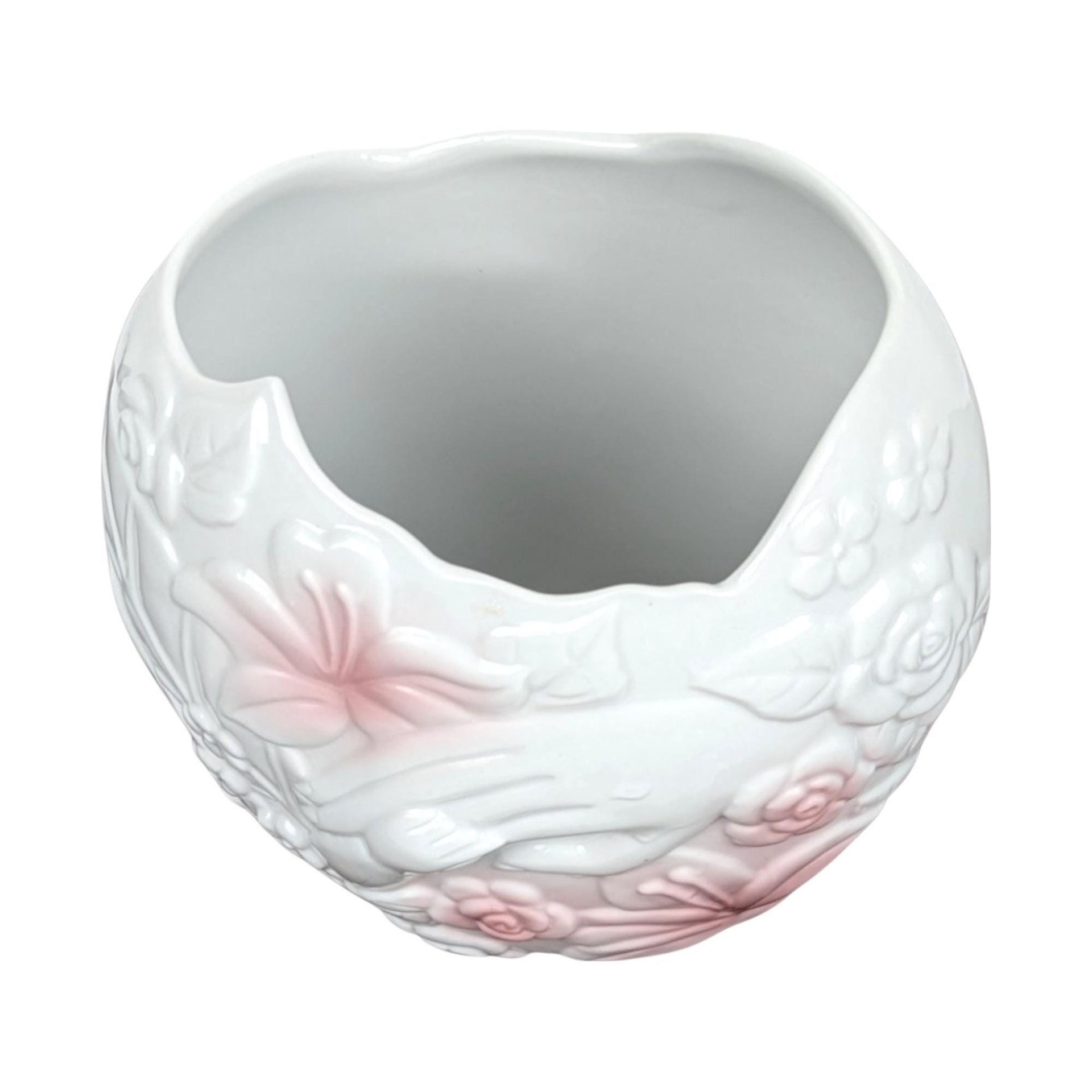 1993 FTD Mother and Child Vase | Porcelain Vase | Floral Vase | Vintage FTD | Mother's Day Gift
