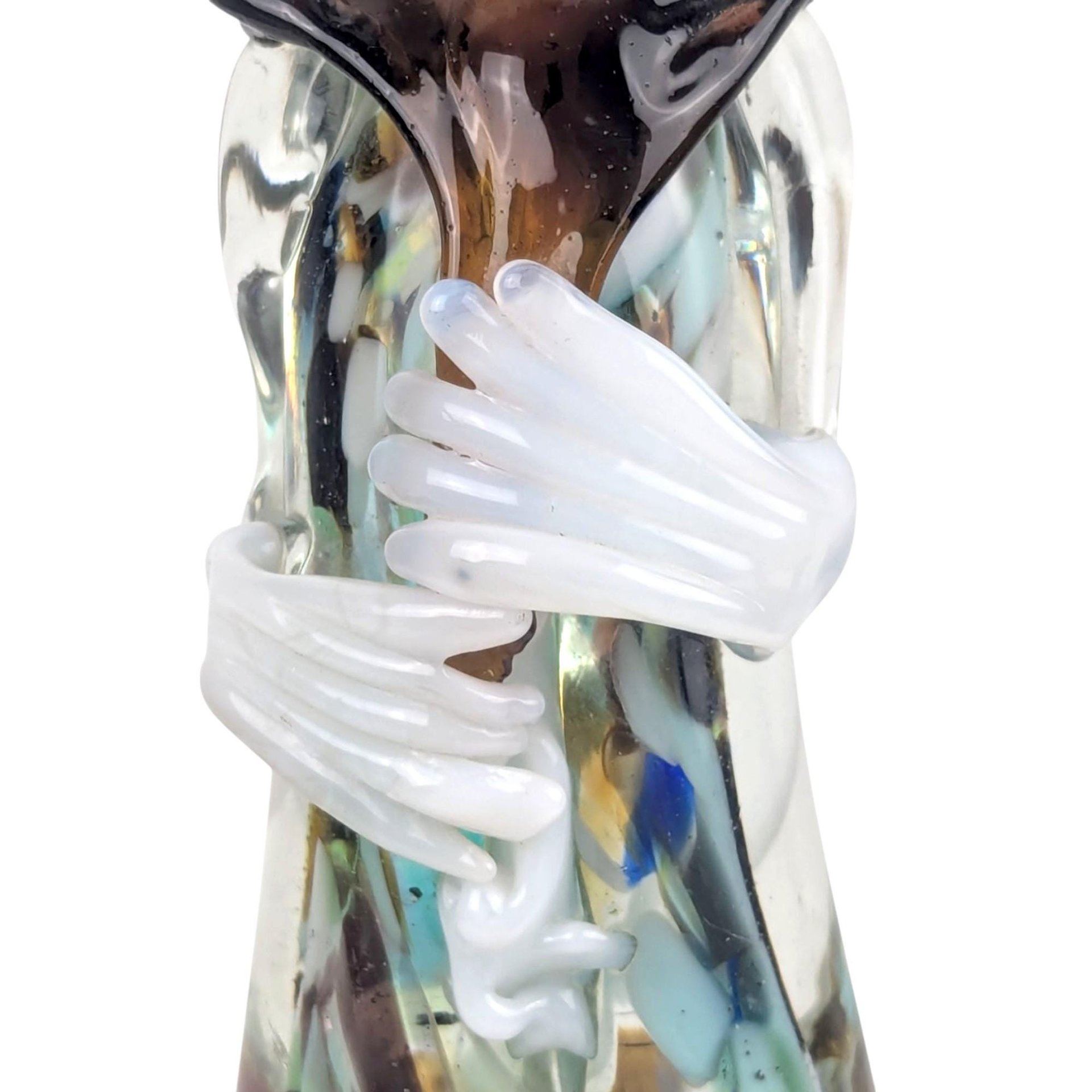 Vintage Art Glass Clown, Handblown Glass Clown, Collectible Glass Figurine, Clown Decor, Art Glass Sculpture, Whimsical Clown, Glass Art