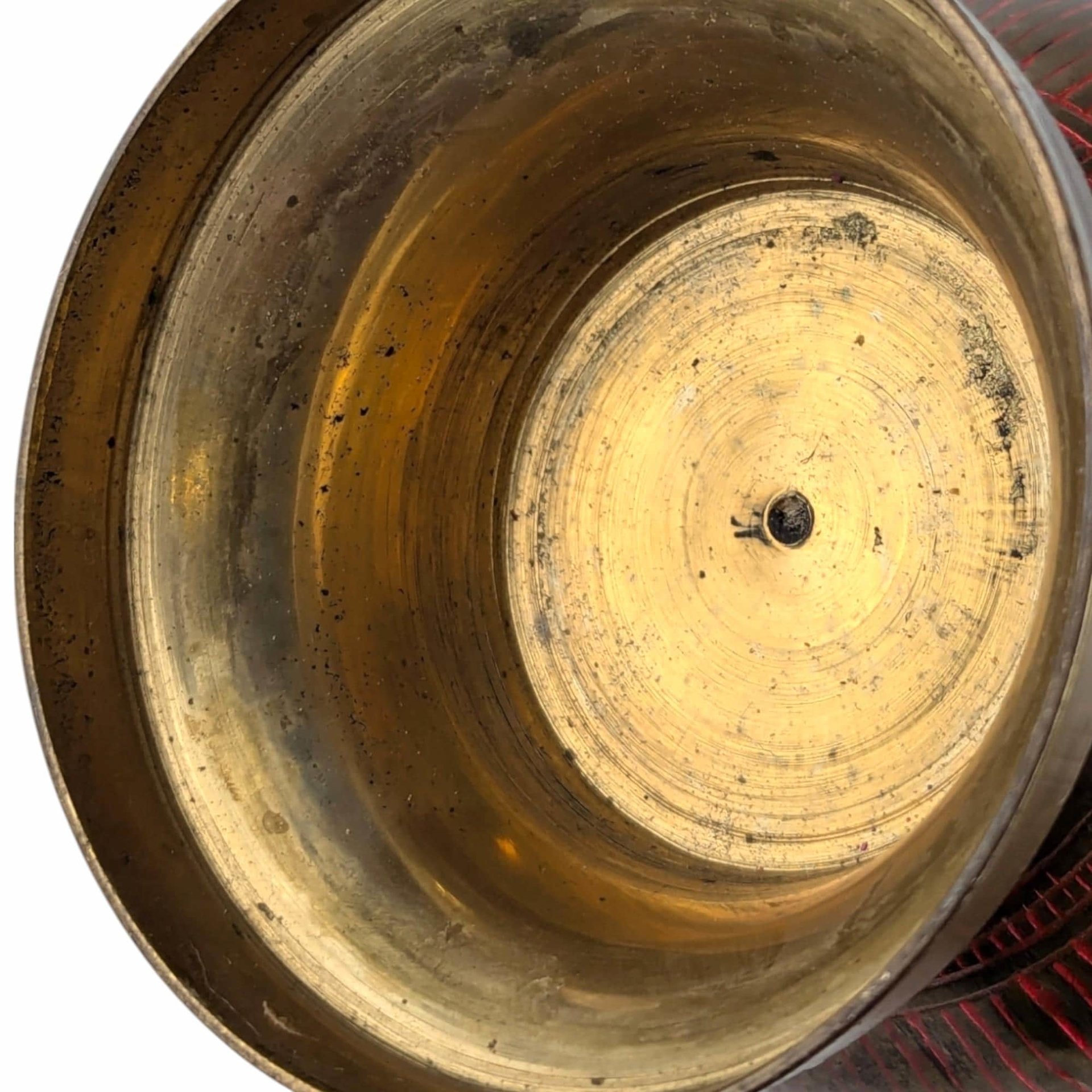 Vintage Ornate Brass Vase: 11.75" Tall Floral Engraved Design