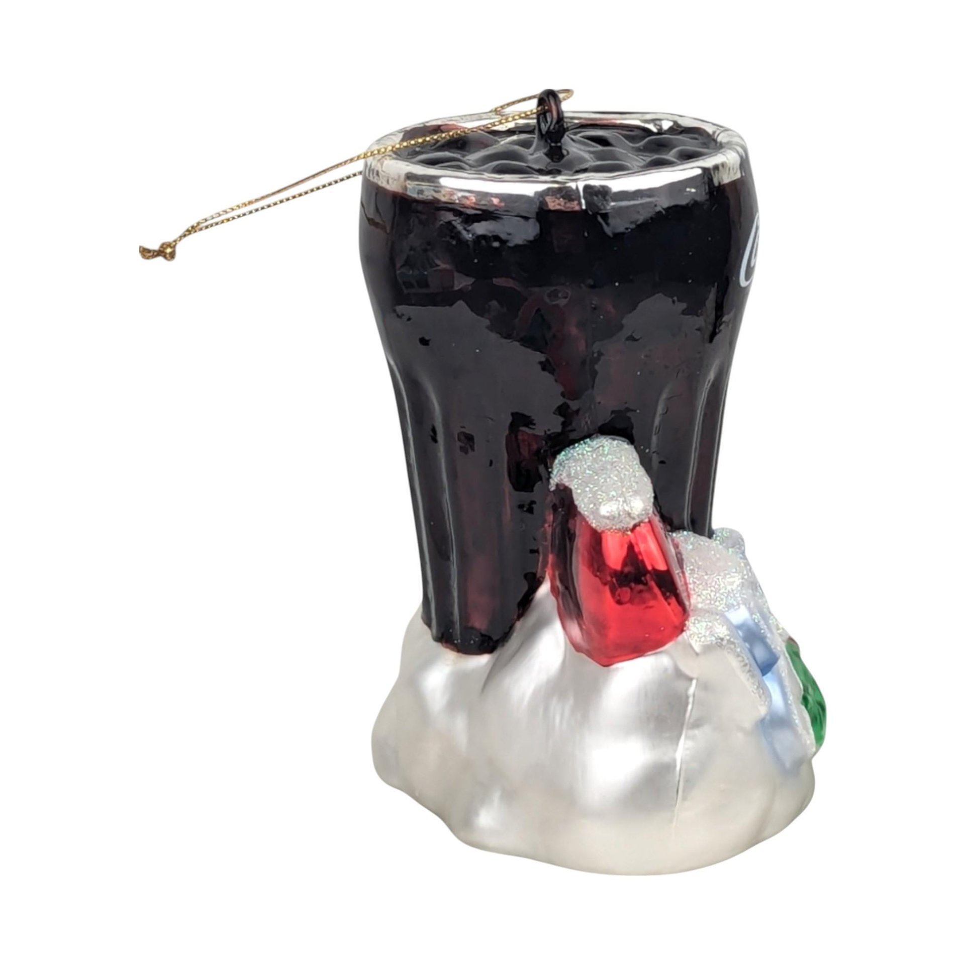 Vintage Coca-Cola "Served Here" Blown Glass Ornament | Christmas Ornament | Coke Collectible | Soda Fountain Decor