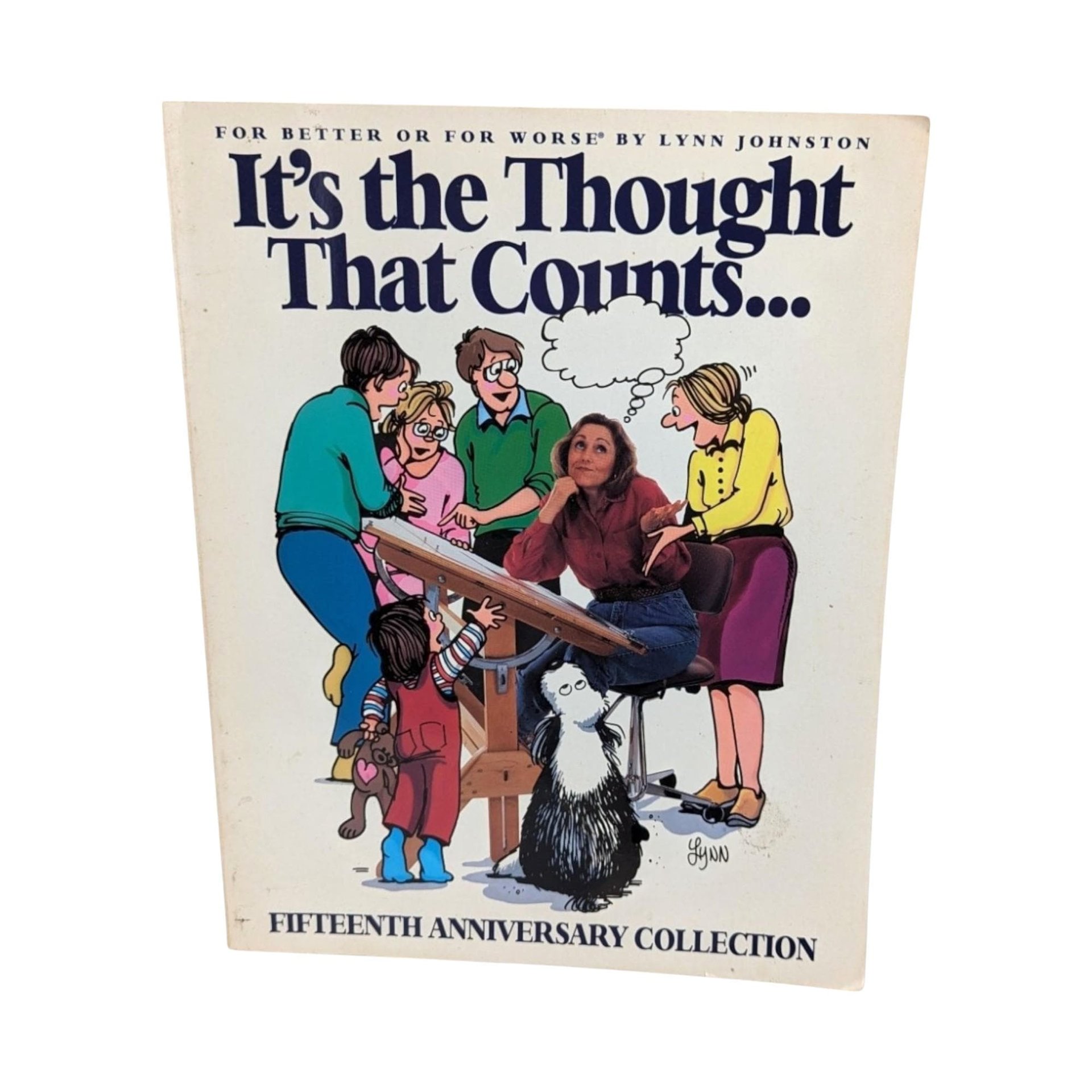 Vintage For Better or For Worse 15th Anniversary Book, 1994 Lynn Johnston Collection, Comic Strip Book, Gift for Cartoon Lover