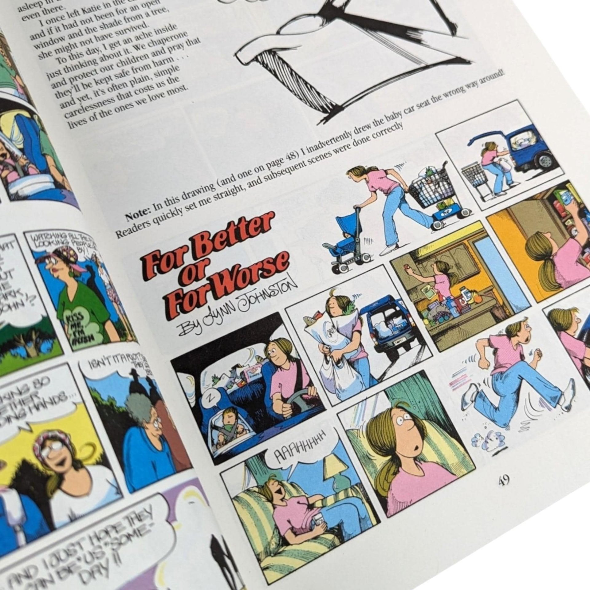 Vintage For Better or For Worse 15th Anniversary Book, 1994 Lynn Johnston Collection, Comic Strip Book, Gift for Cartoon Lover