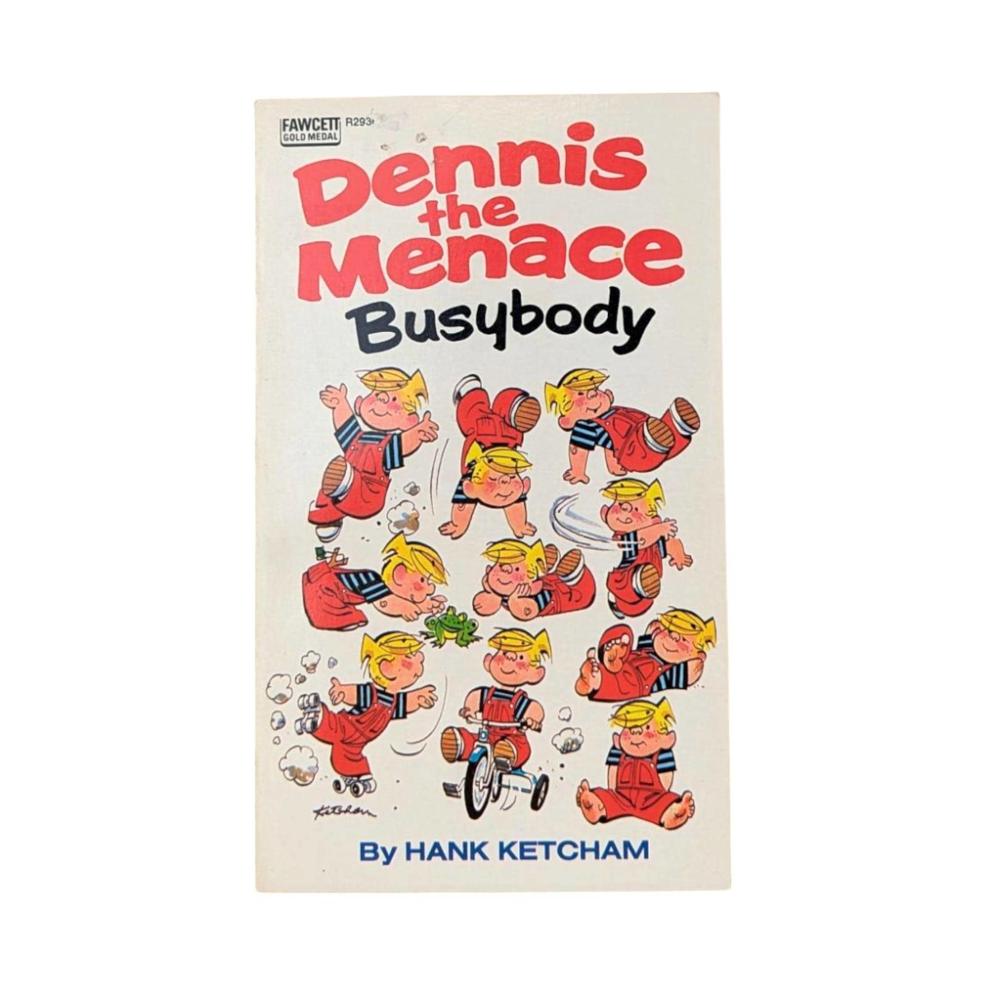 Vintage Dennis the Menace Books, Set of 6 Softcovers, Hank Ketcham, 1960s-70s Comics, Gift for Collector, Retro Nostalgia