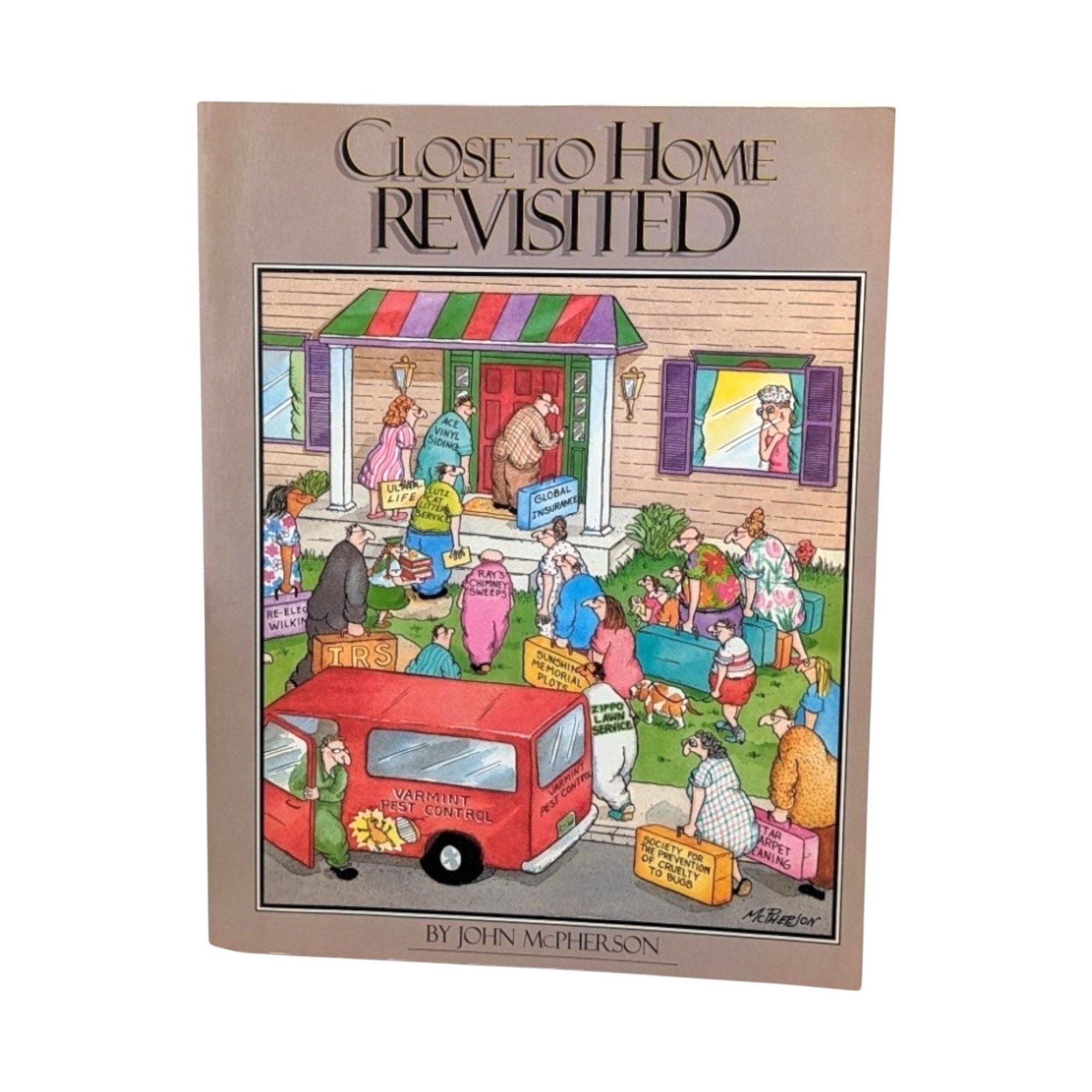 Close to Home Comic Book Pair by John McPherson, "Revisited" & "Survival Guide," Vintage Cartoon Humor, Gift for Comic Strip Fan