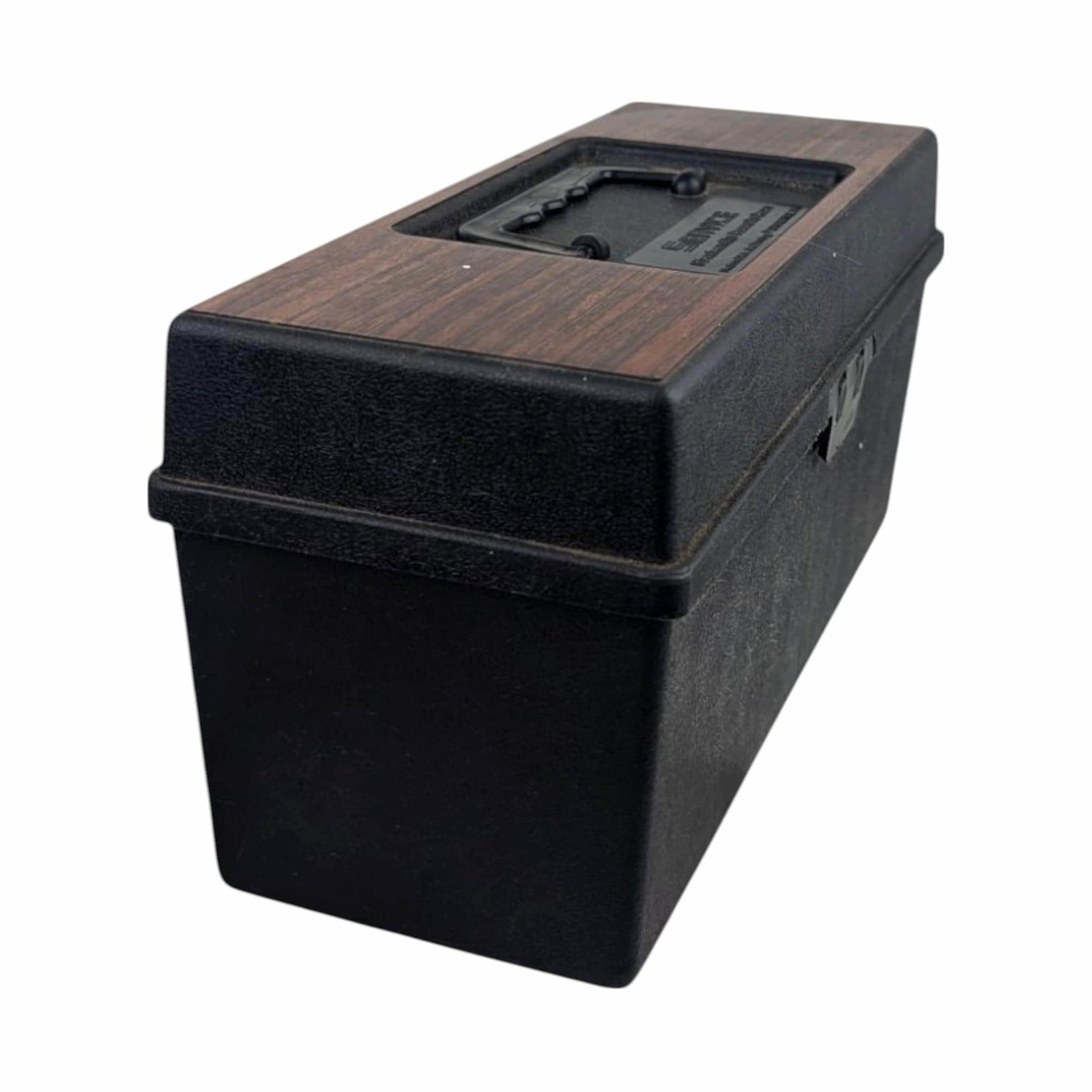 Vintage 1976 Service 8-Track Tape Case with 12 Tapes, Faux Wood Grain Carrier, 70s Music Storage Box, Instant Collection Lot