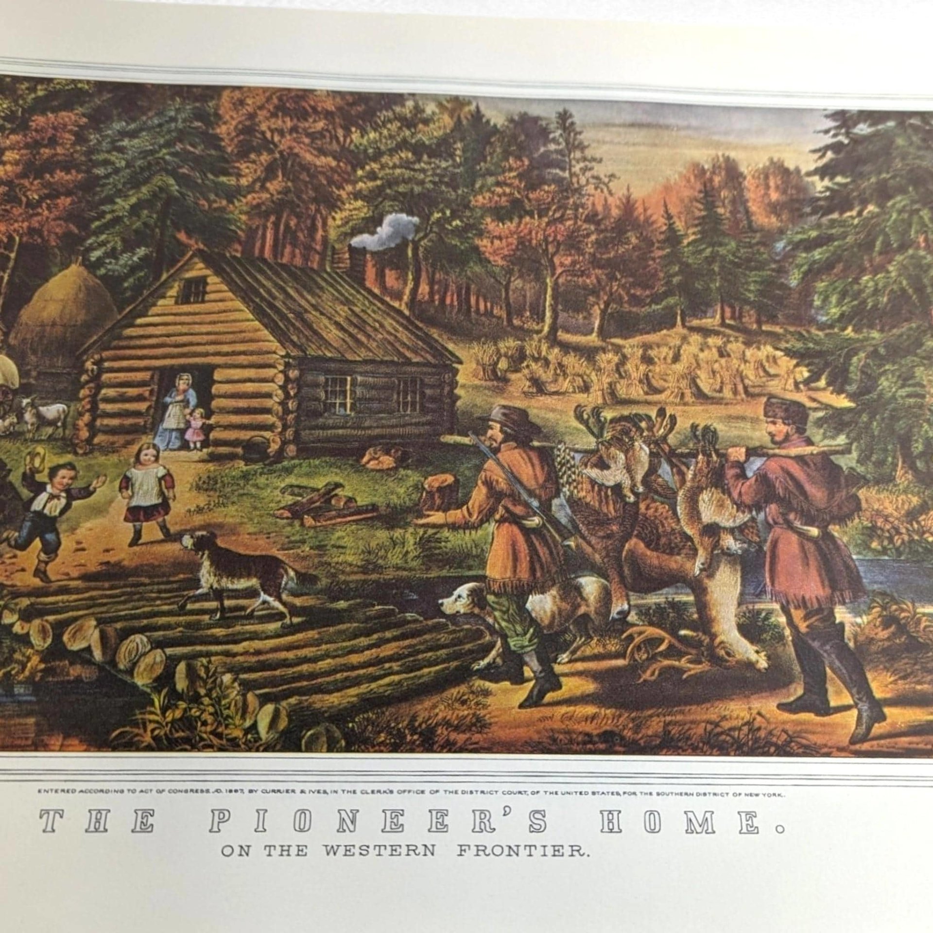 1952 Currier and Ives America, Vintage Illustrated Book, Colin Simkin, Mid-19th Century Prints, Americana, History Book, Art Book