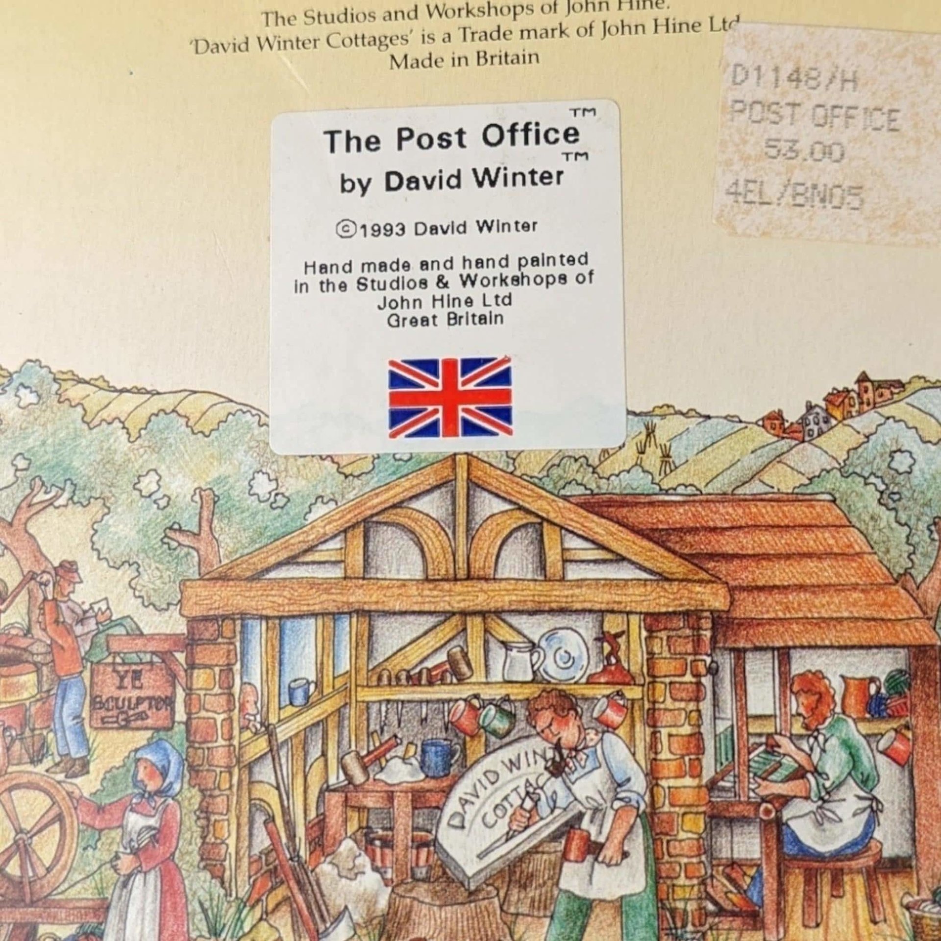 1993 David Winter Cottage "The Post Office" | Signed | with COA and Original Box