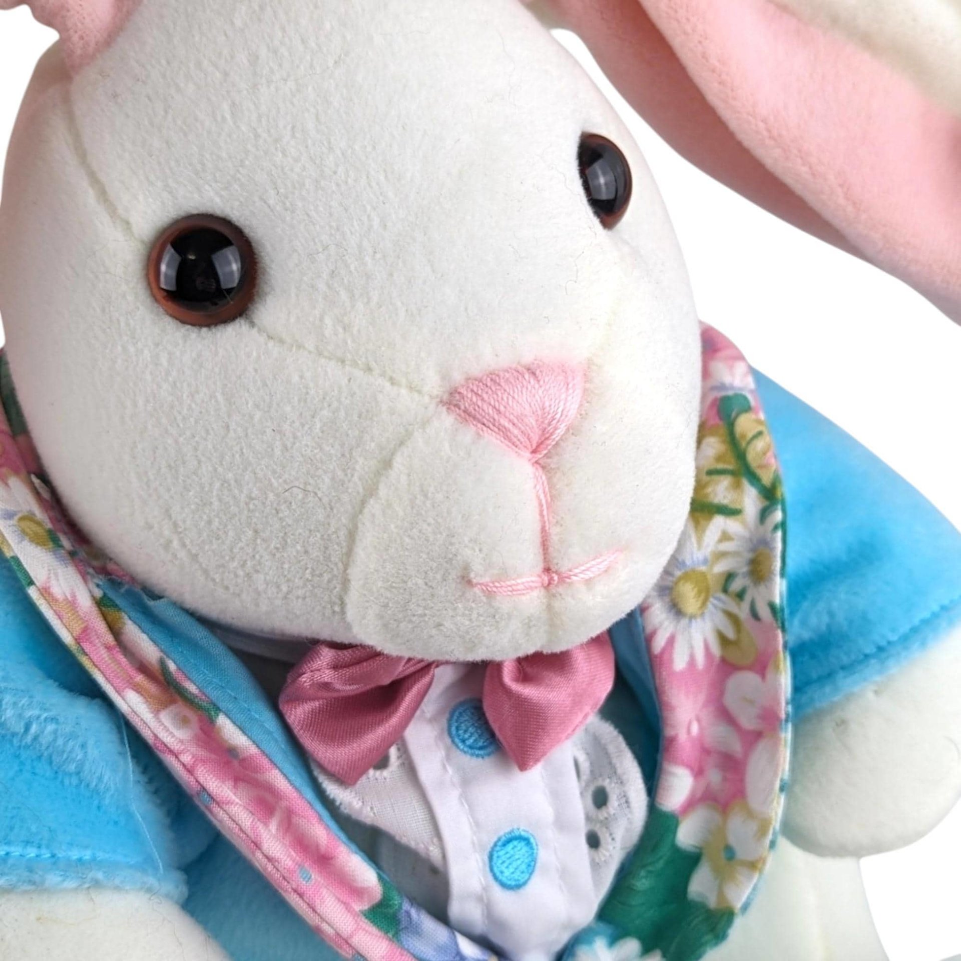 Vintage Velveteen Rabbit Plush, Stuffed Bunny Rabbit Toy, Soft Toy Collectible, Easter Gift, Nursery Decor, Gift for Child