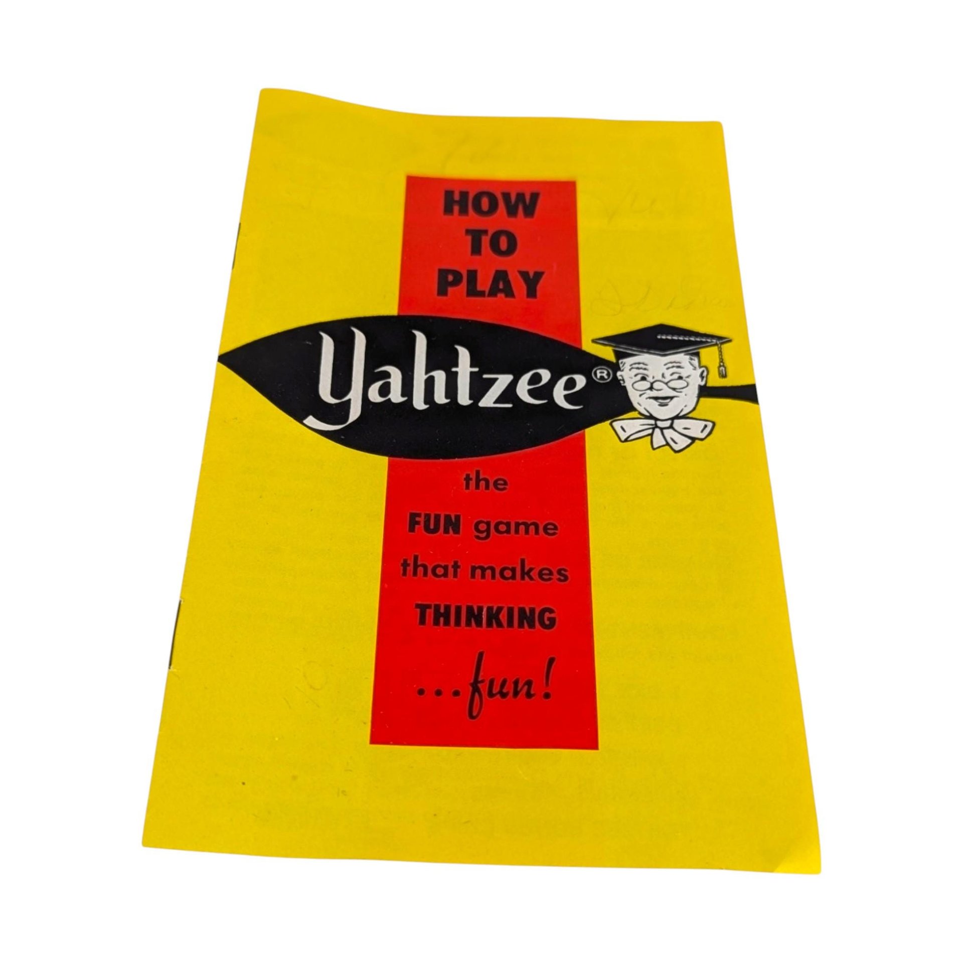 Vintage Lowe Yahtzee Game, Dice Game, Family Game, Collectible Game, Retro Game, 1950s